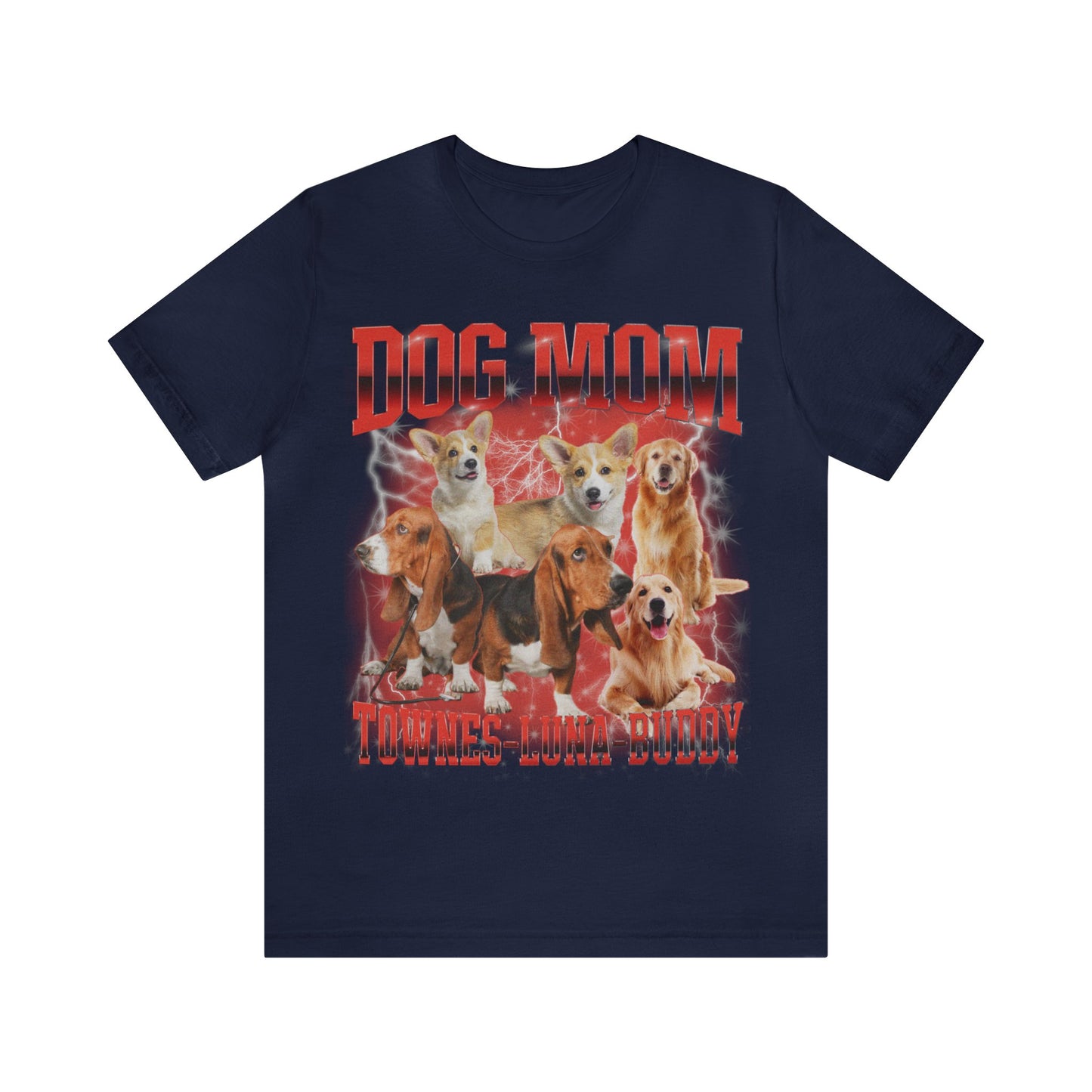 Custom Retro Dog Bootleg Shirt, Dog Mom Shirt, Dog Bootleg Retro 90's Tee, Custom Pet Photo, Custom Pet Portrait, Pet Lovers Gift, T1430
