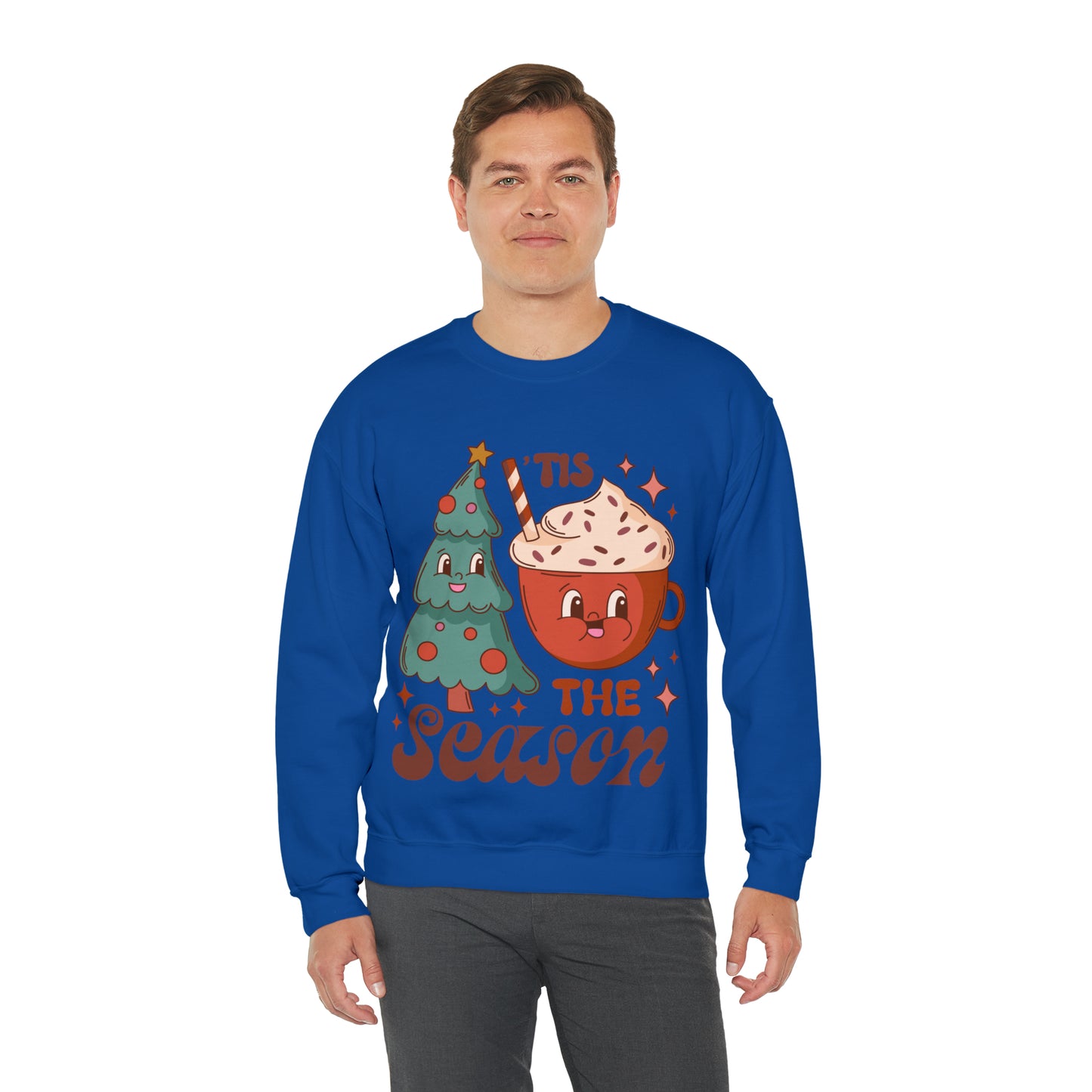 Christmas Tis The Season Sweatshirt, Merry Christmas Shirt, Christmas Tree Sweater, Christmas Tree shirt, Christmas Cake Sweatshirt, S887