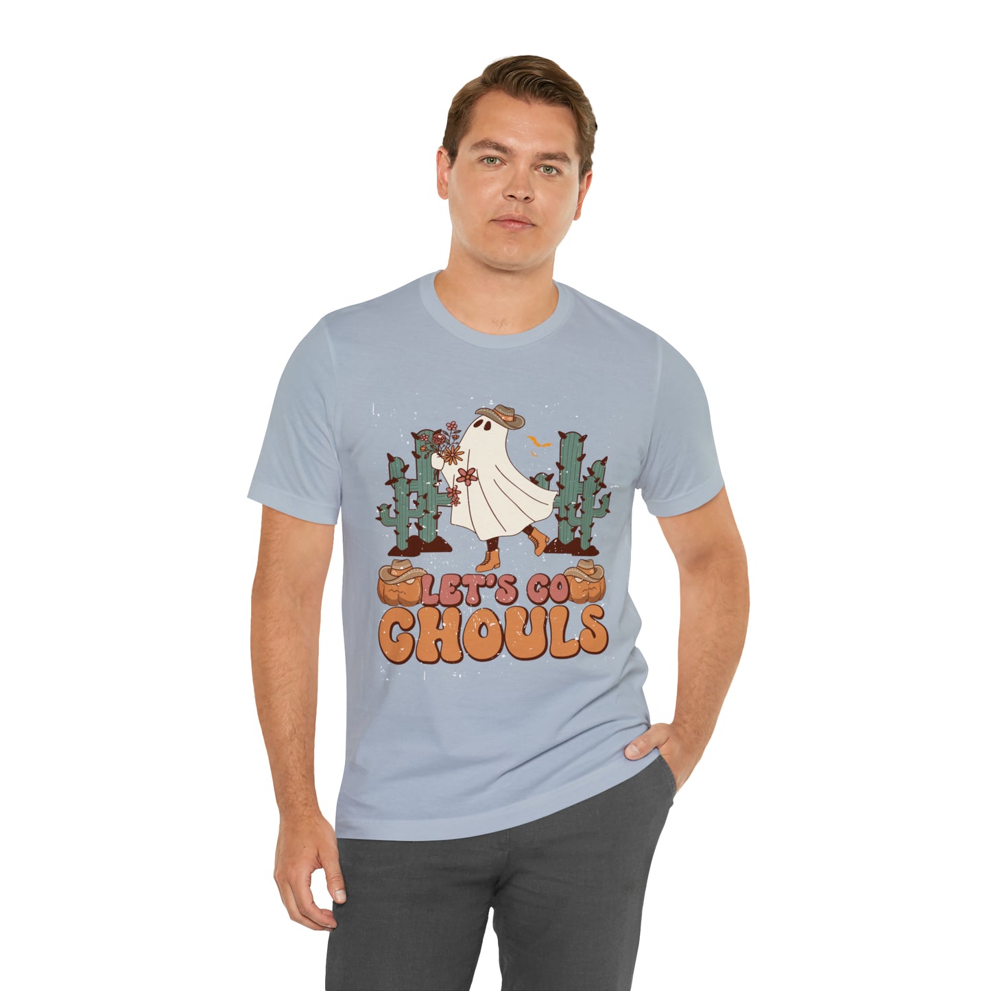 Lets Go Ghouls Shirt, Spooky Season Tee, Retro Halloween Cowgirl Shirt, Cowgirl Halloween Shirt, Vintage Ghost Shirt, T762