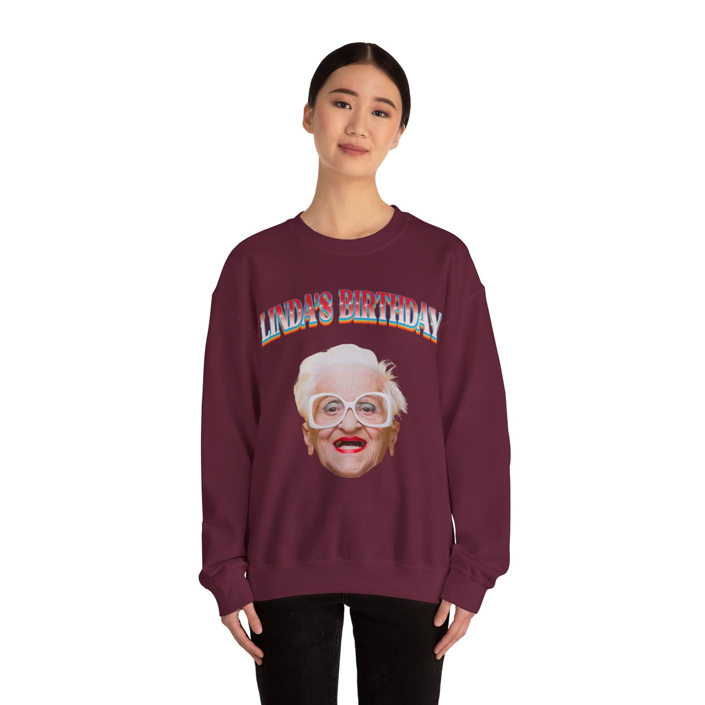 Custom Face Birthday Sweatshirts, Funny Birthday Matching Sweatshirts, Birthday Photo Sweatshirts, Birthday Party Group Sweatshirts, S1650