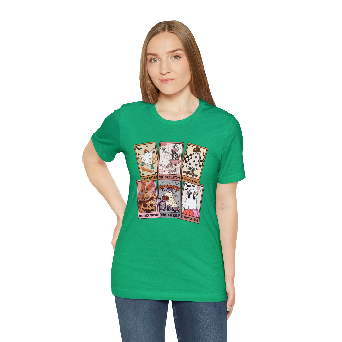 The Tarot Card Shirt, Skeleton Tarot Card Shirt, Tarot Card Lover Shirt, Skull Tarot Card Tee, Retro Halloween shirt, T612