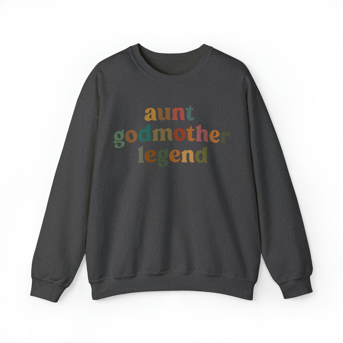 Aunt Godmother Legend Sweatshirt, Cute Godmother Gift from Goddaughter, Godmother Proposal , Retro Godmother Gift for Baptism, S1034
