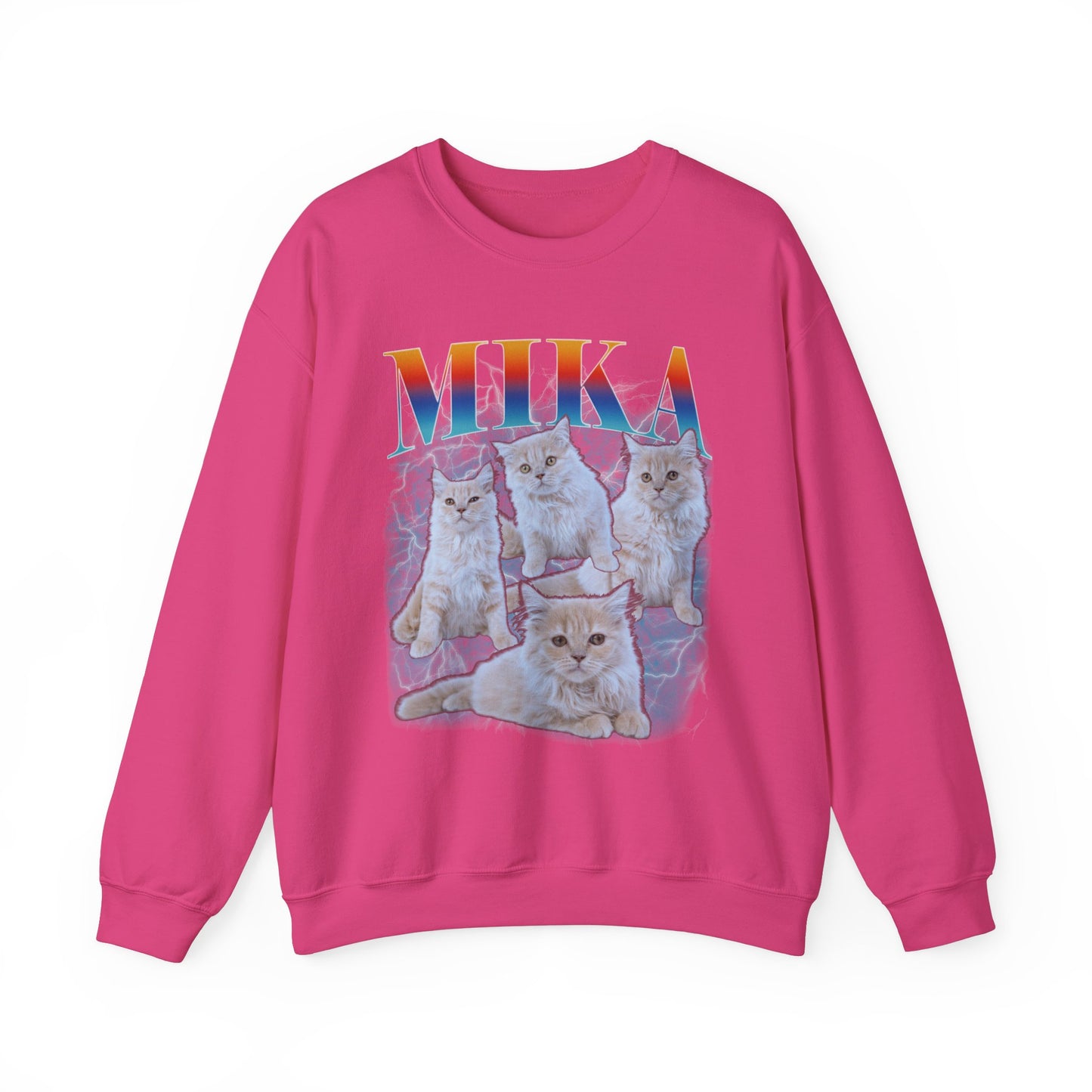 Pet Custom Vintage Sweatshirt, Custom Bootleg Rap Sweatshirt Cat Bootleg Retro 90's Sweatshirt Gift For Her Customize Pet Sweatshirt, SW1333