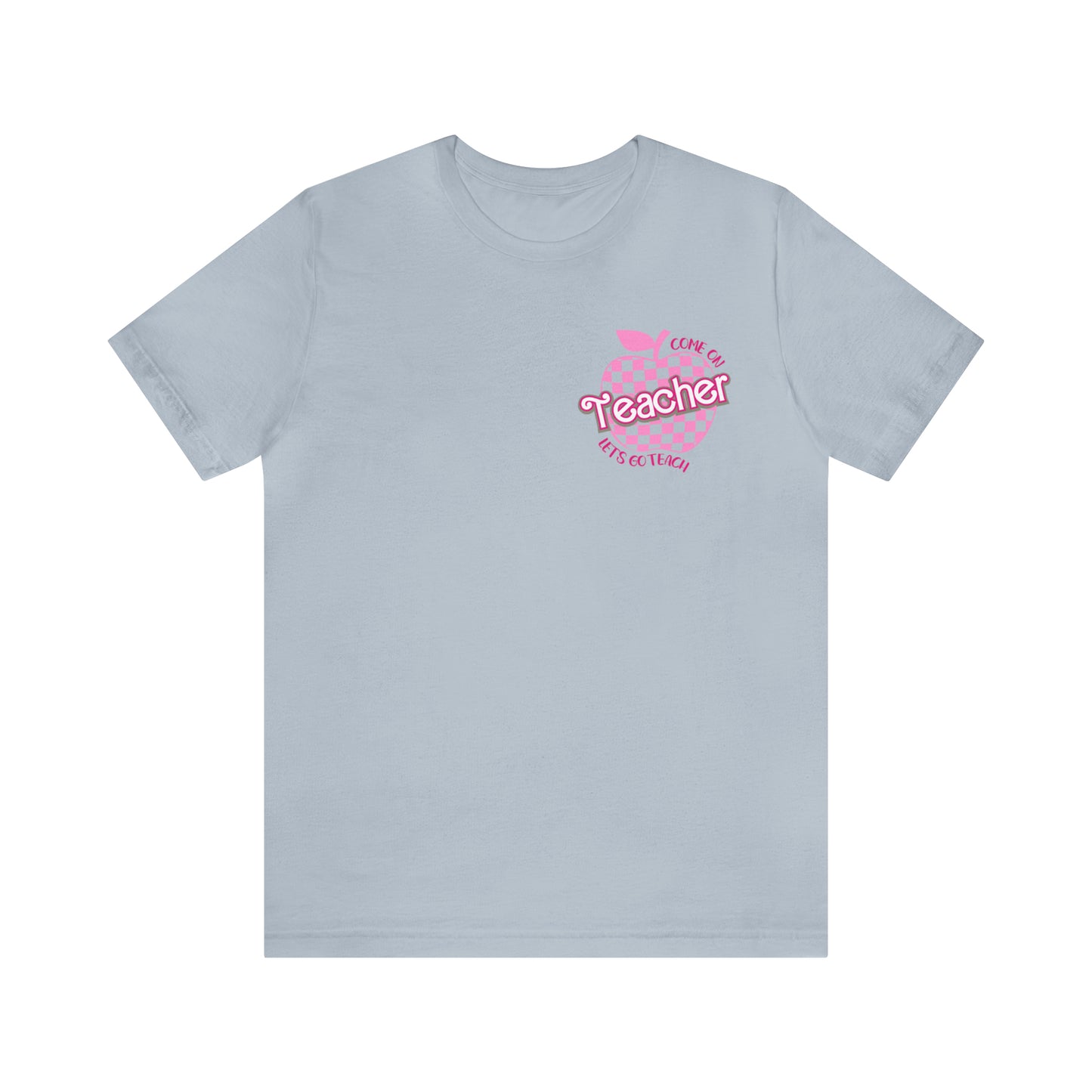 Come On Let's Go Teach Teacher Shirt, Trendy Teacher shirt, Retro Back to school, Teacher Appreciation Checkered Teacher Tee, T725