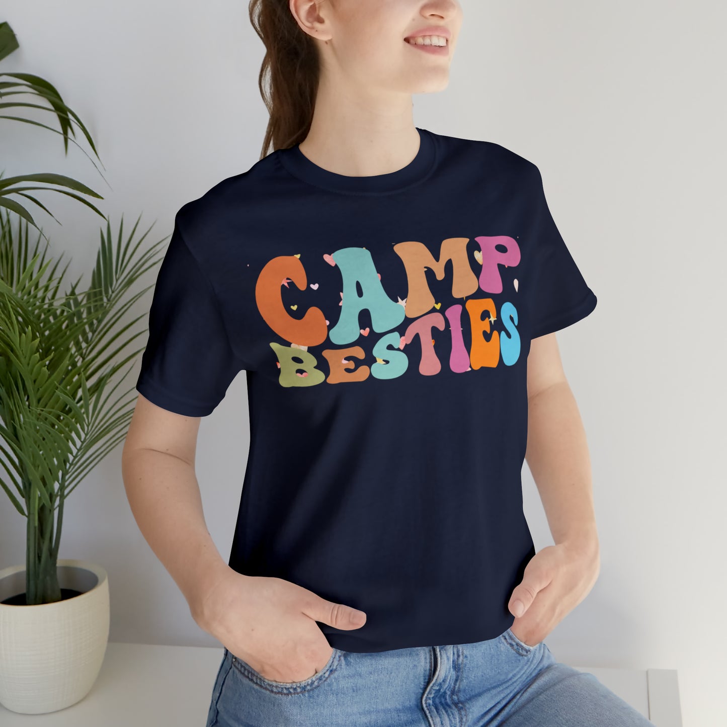 Best Friend Shirt, Gift for Best Friend, Camp Besties Shirt, BFF Shirt, Matching Besties Shirt, Retro Friend Shirt, T482