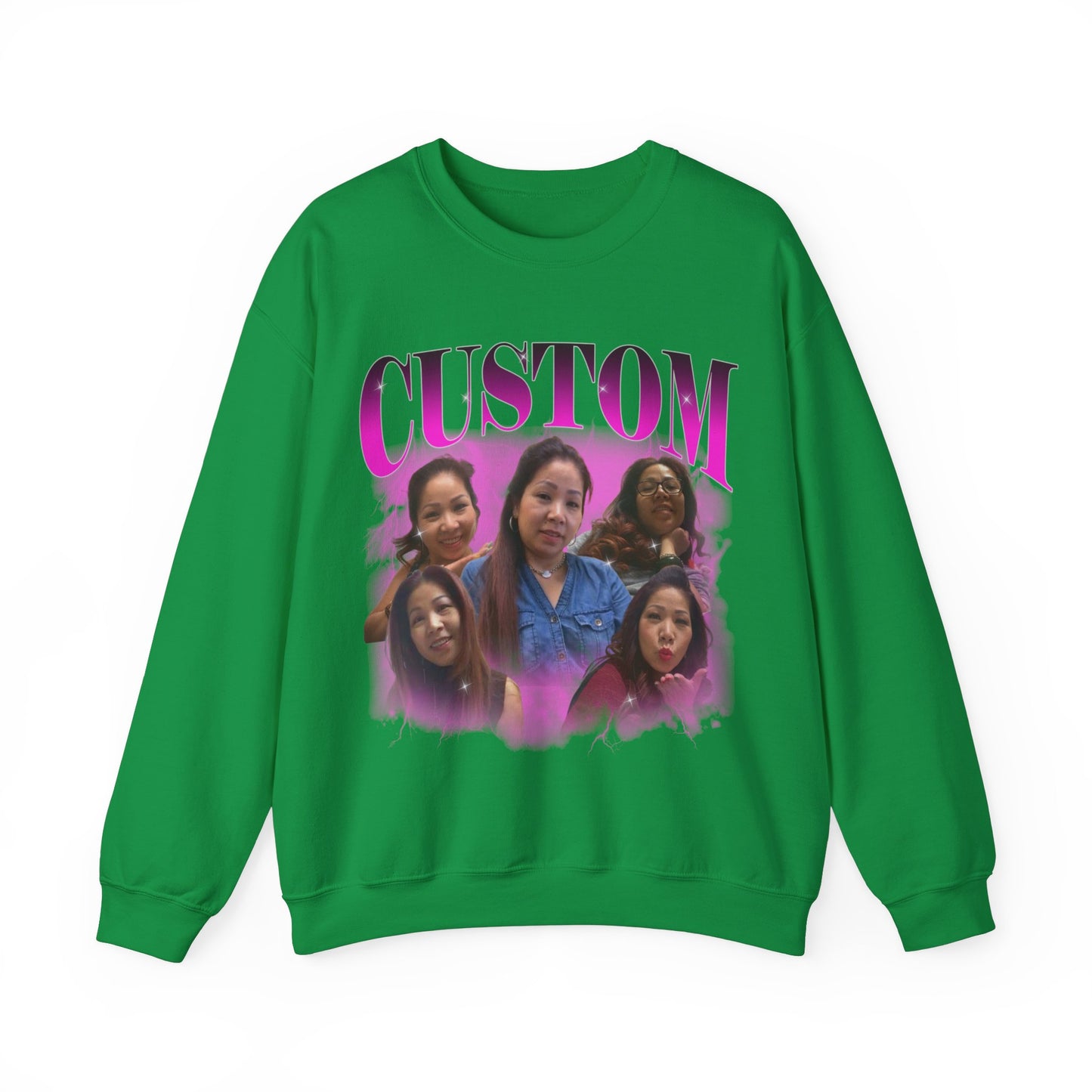 Custom Your Own Bootleg Tee, Retro Custom Bootleg Rap Tee, Custom Photo Sweatshirt, Insert Your Design Vintage Graphic 90s Sweatshirt, S1377