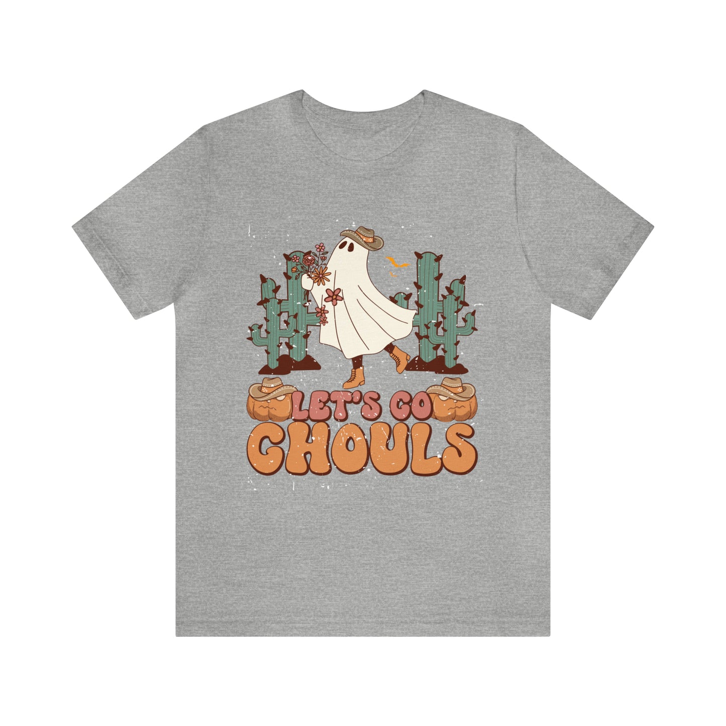 Lets Go Ghouls Shirt, Spooky Season Tee, Retro Halloween Cowgirl Shirt, Cowgirl Halloween Shirt, Vintage Ghost Shirt, T762