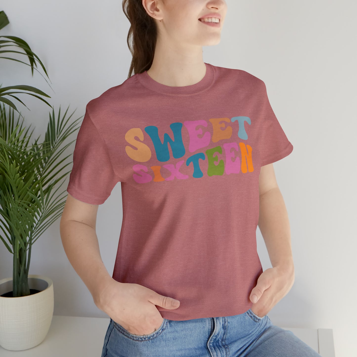 Sixteenth Birthday Gift, Sweet Sixteen Shirt for 16th Birthday Party, Cute Sweet 16 Gift for 16th Birthday TShirt for Daughter, T476