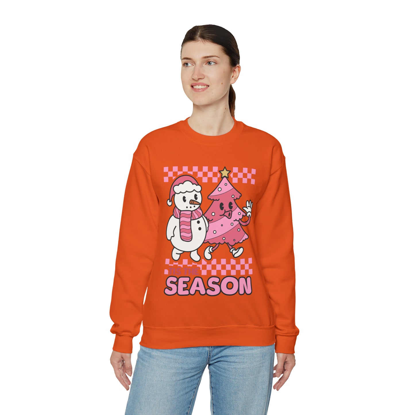 Christmas Tis The Season Sweatshirt, Merry Christmas Shirt, Christmas Tree Cake Sweater, Women Christmas, Christmas Cake Sweatshirt, SW879