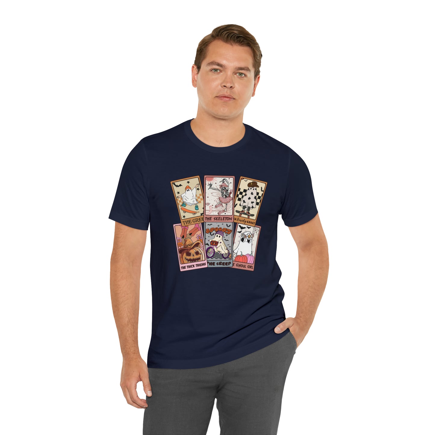 The Tarot Card Shirt, Skeleton Tarot Card Shirt, Tarot Card Lover Shirt, Skull Tarot Card Tee, Retro Halloween shirt, T612