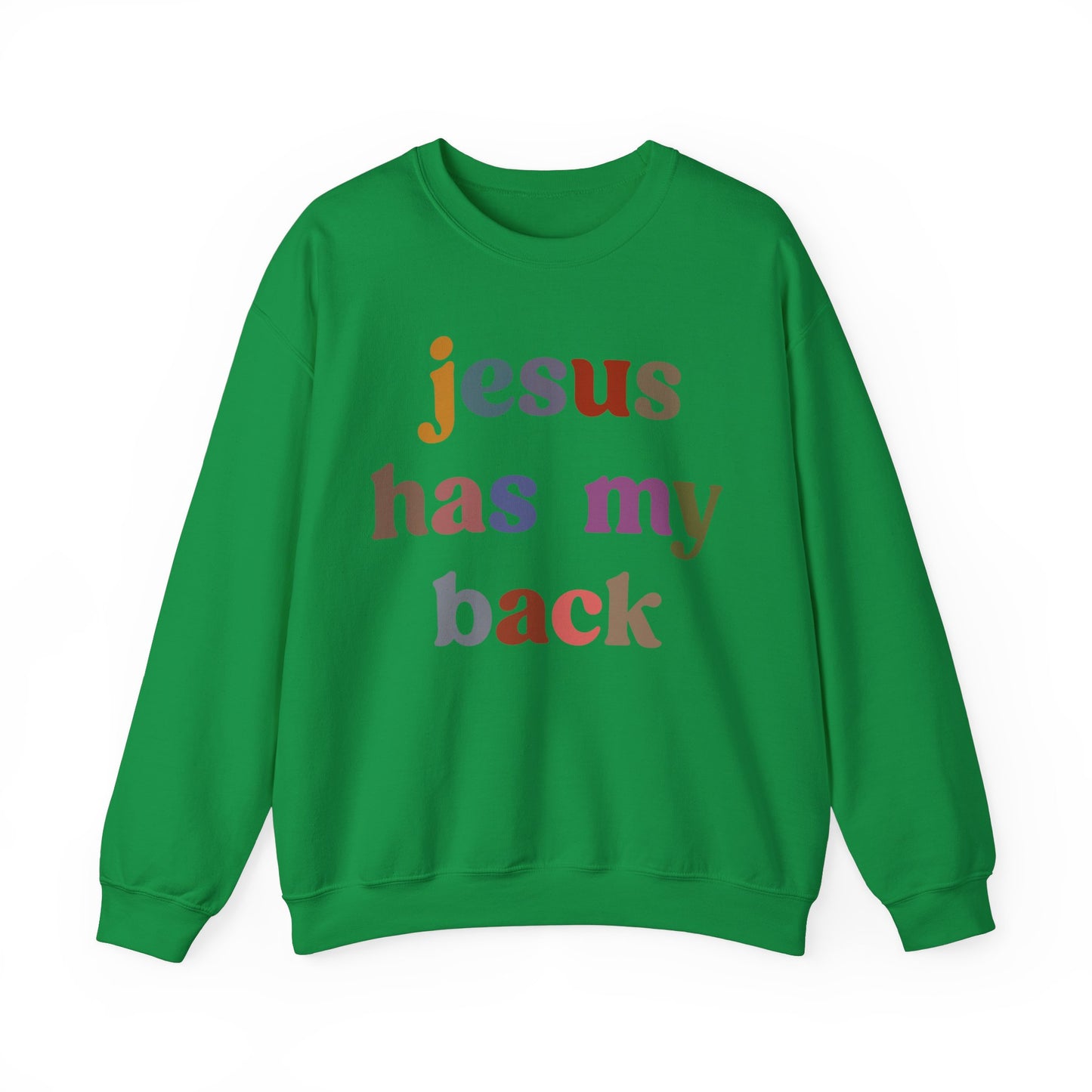 Jesus Has My Back Sweatshirt Religious Women Sweatshirt, Christian Sweatshirt for Mom, Jesus Lover Sweatshirt, Godly Woman Sweatshirt, S1231
