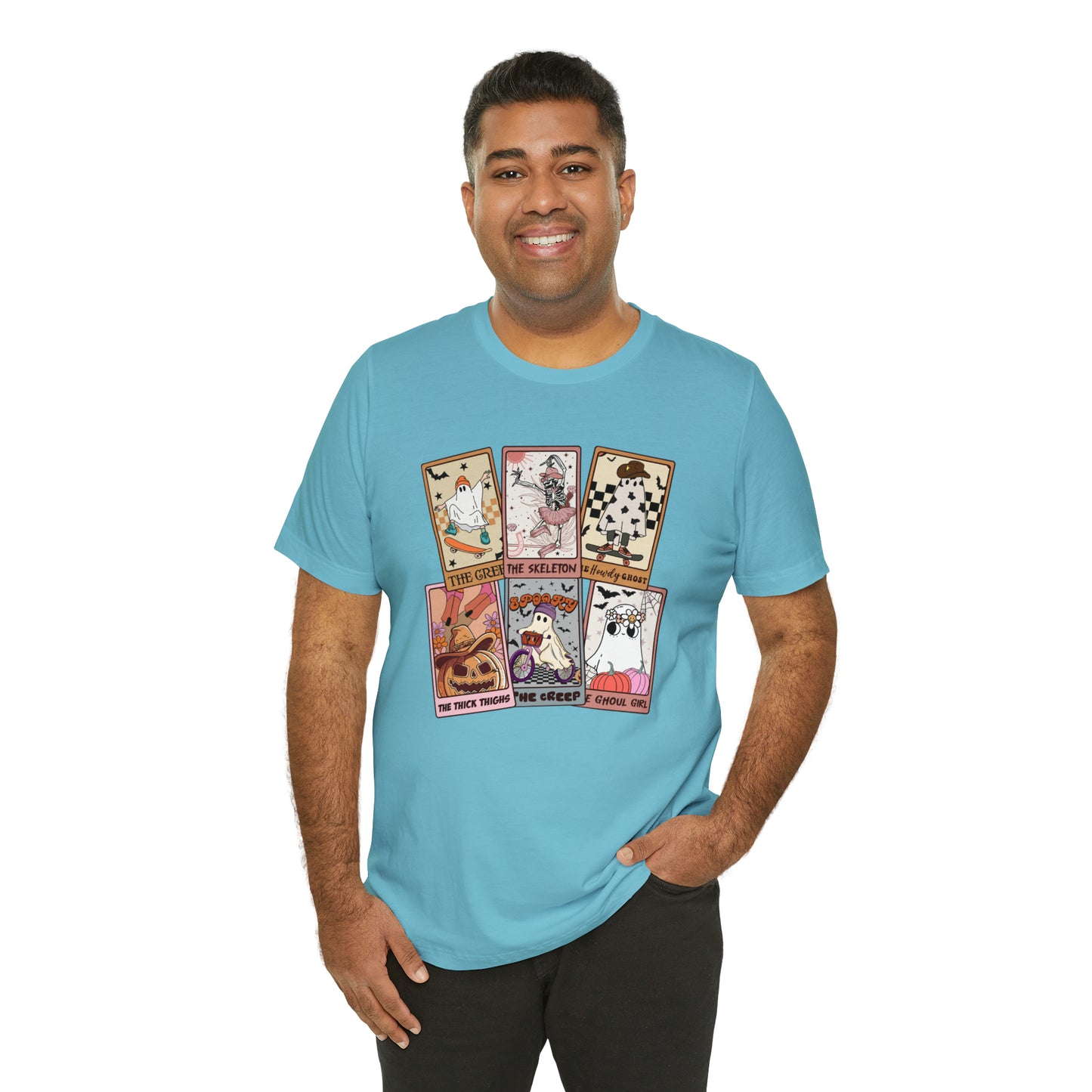 The Tarot Card Shirt, Skeleton Tarot Card Shirt, Tarot Card Lover Shirt, Skull Tarot Card Tee, Retro Halloween shirt, T612