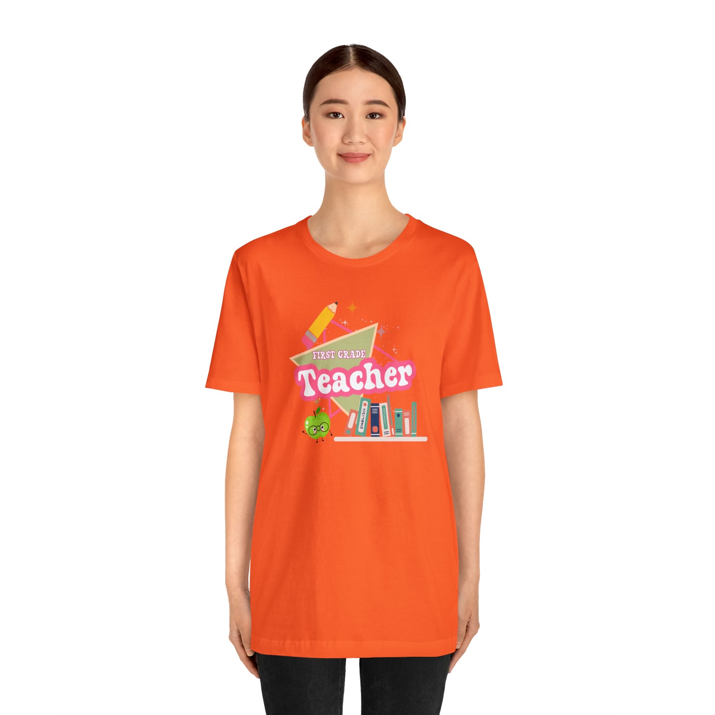 First grade teacher shirt, 1st grade shirt, 90s shirt, 90s teacher shirt, colorful school shirt, colorful teacher shirt, T542