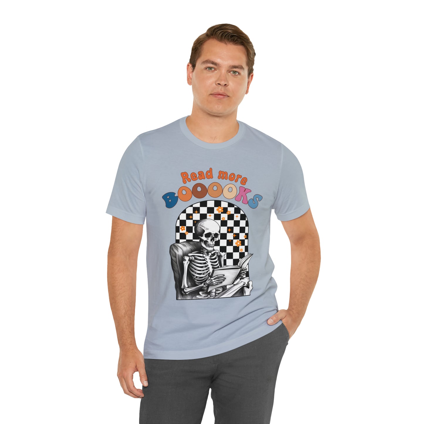 Read More Books, Teacher Halloween Shirt, Halloween Ghost Books, Kindergarten Teacher Shirt, Halloween Teacher, Spooky Teacher Shirt, T660
