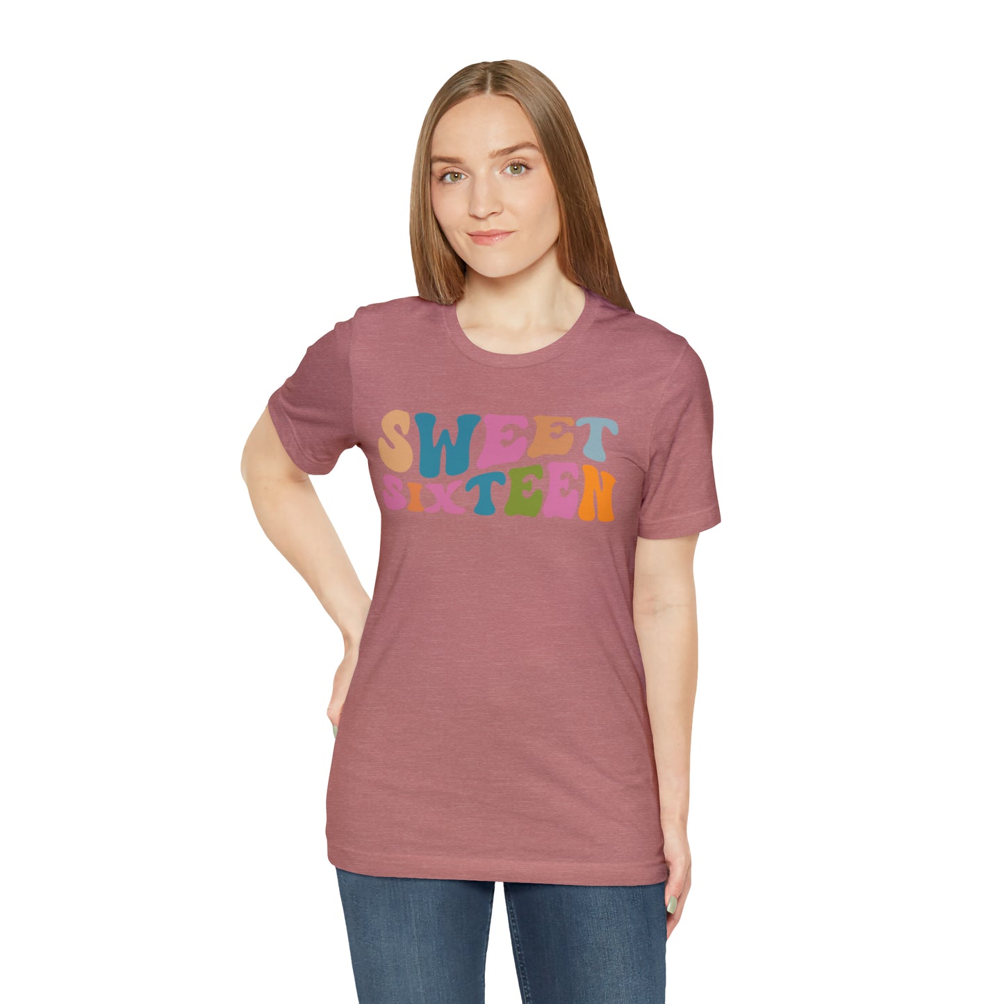 Sixteenth Birthday Gift, Sweet Sixteen Shirt for 16th Birthday Party, Cute Sweet 16 Gift for 16th Birthday TShirt for Daughter, T476