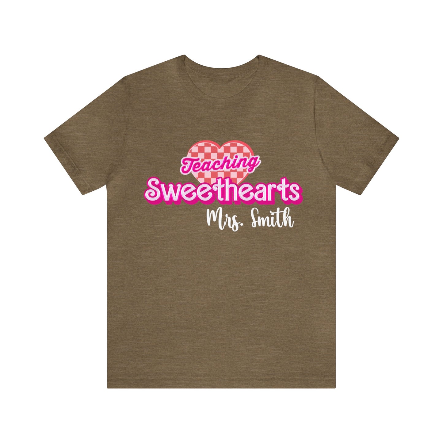 Personalized Teaching Sweethearts Valentines Day Shirt, Teacher Valentine's Day Shirts for Teachers, Gift Sweater for Hearts Day, T1274
