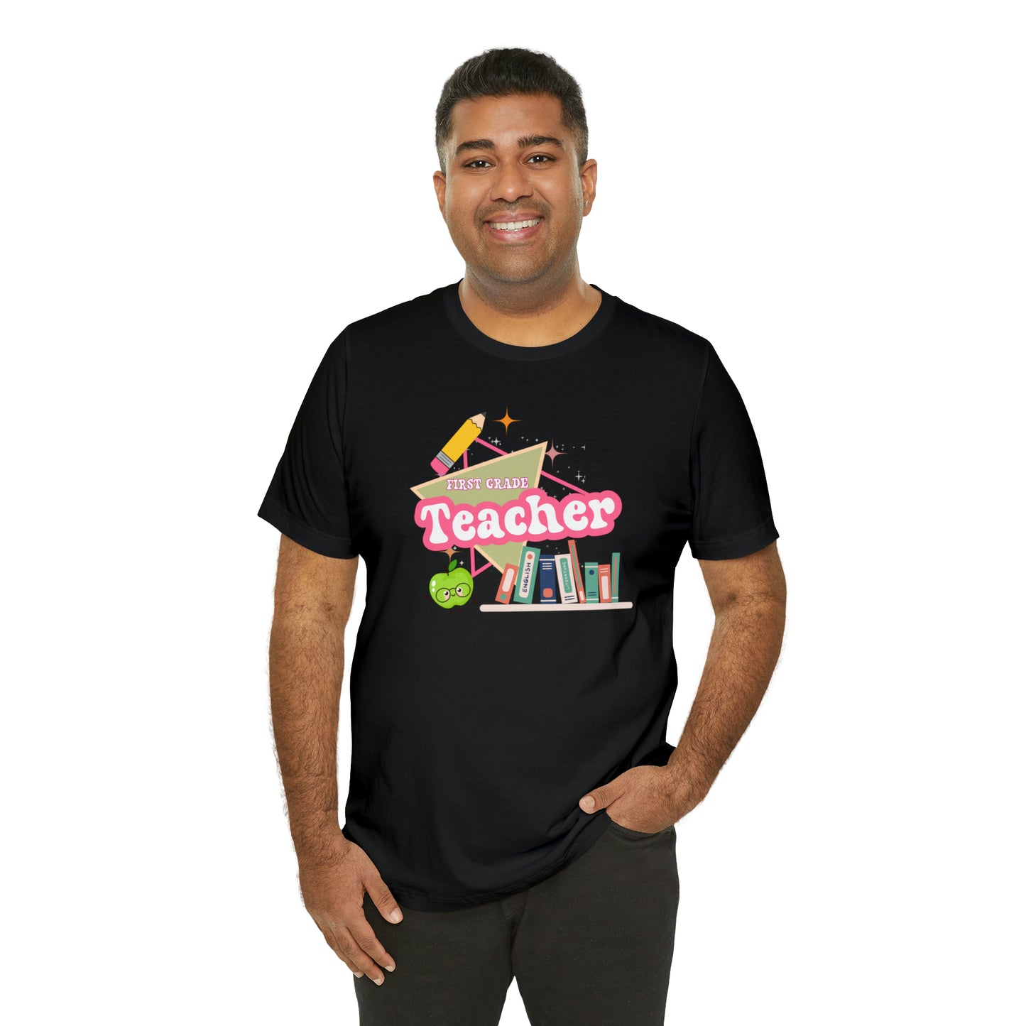 First grade teacher shirt, 1st grade shirt, 90s shirt, 90s teacher shirt, colorful school shirt, colorful teacher shirt, T542