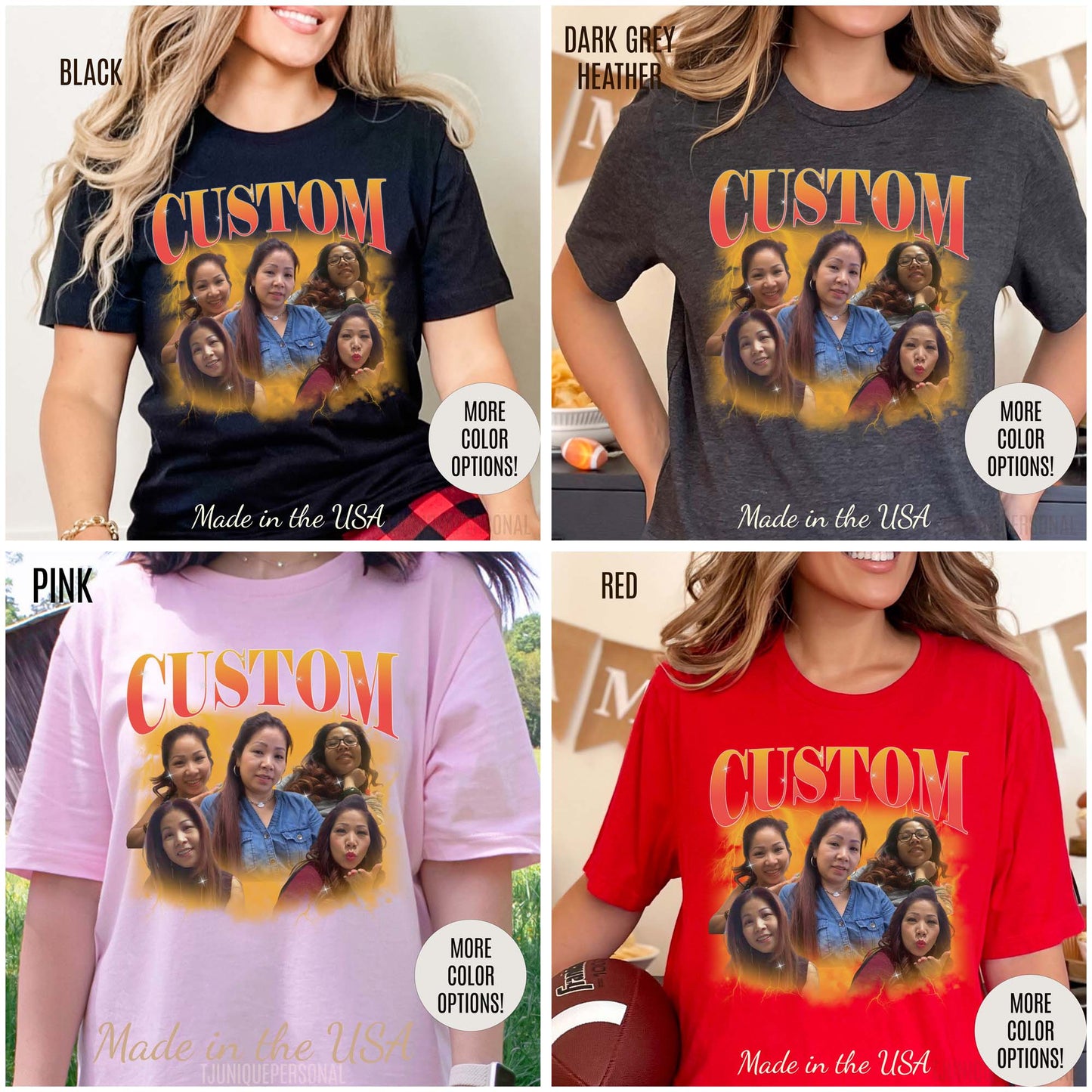 Custom Your Own Bootleg Tee, Retro Custom Bootleg Rap Tee, Custom Your Photo, Insert Your Design, Vintage Graphic 90s Tshirt, T1379
