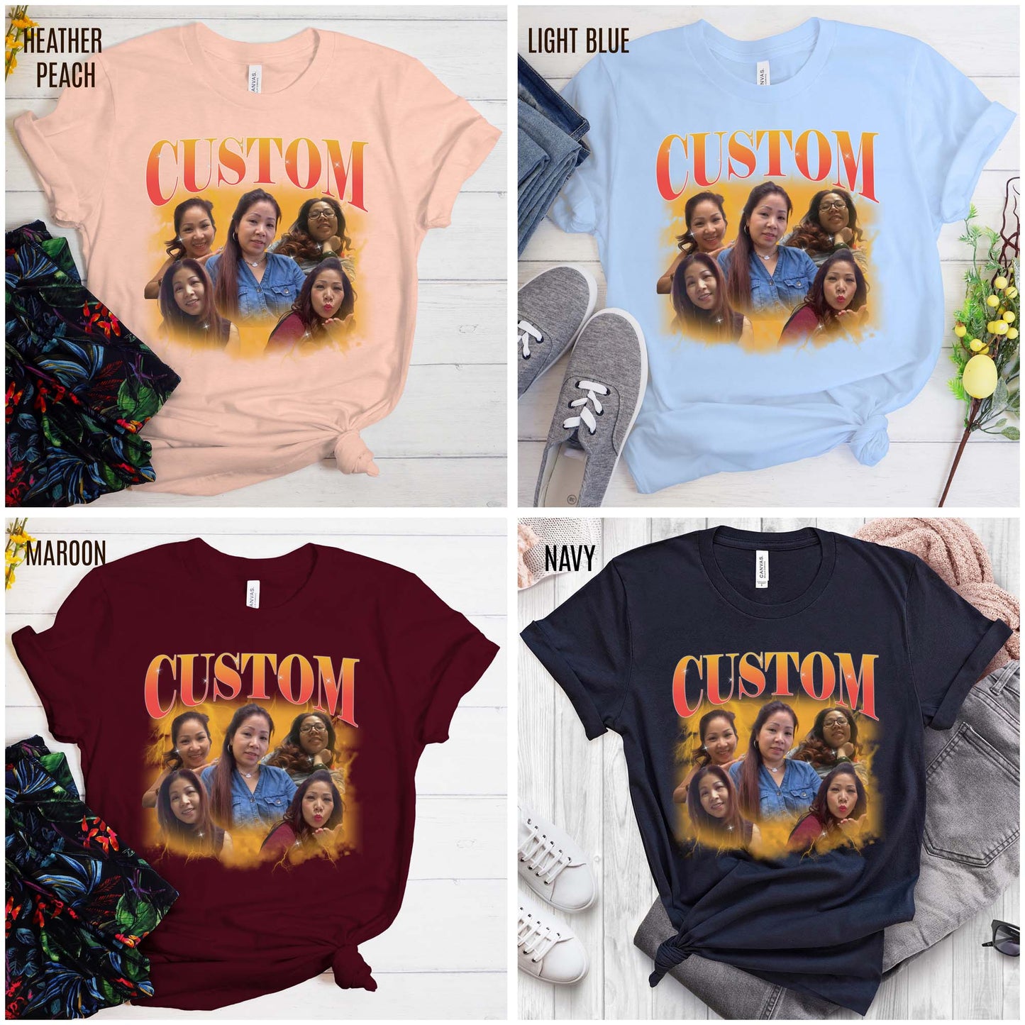 Custom Your Own Bootleg Tee, Retro Custom Bootleg Rap Tee, Custom Your Photo, Insert Your Design, Vintage Graphic 90s Tshirt, T1379