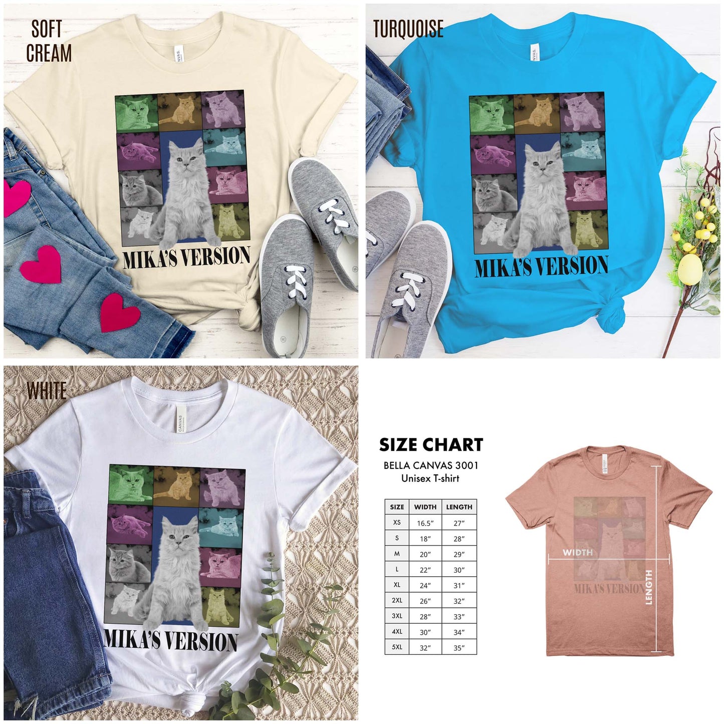 Custom Eras Tour Cat's Version shirt, Custom Dog Cat Shirt, Custom Pet Portrait Shirt, T1341