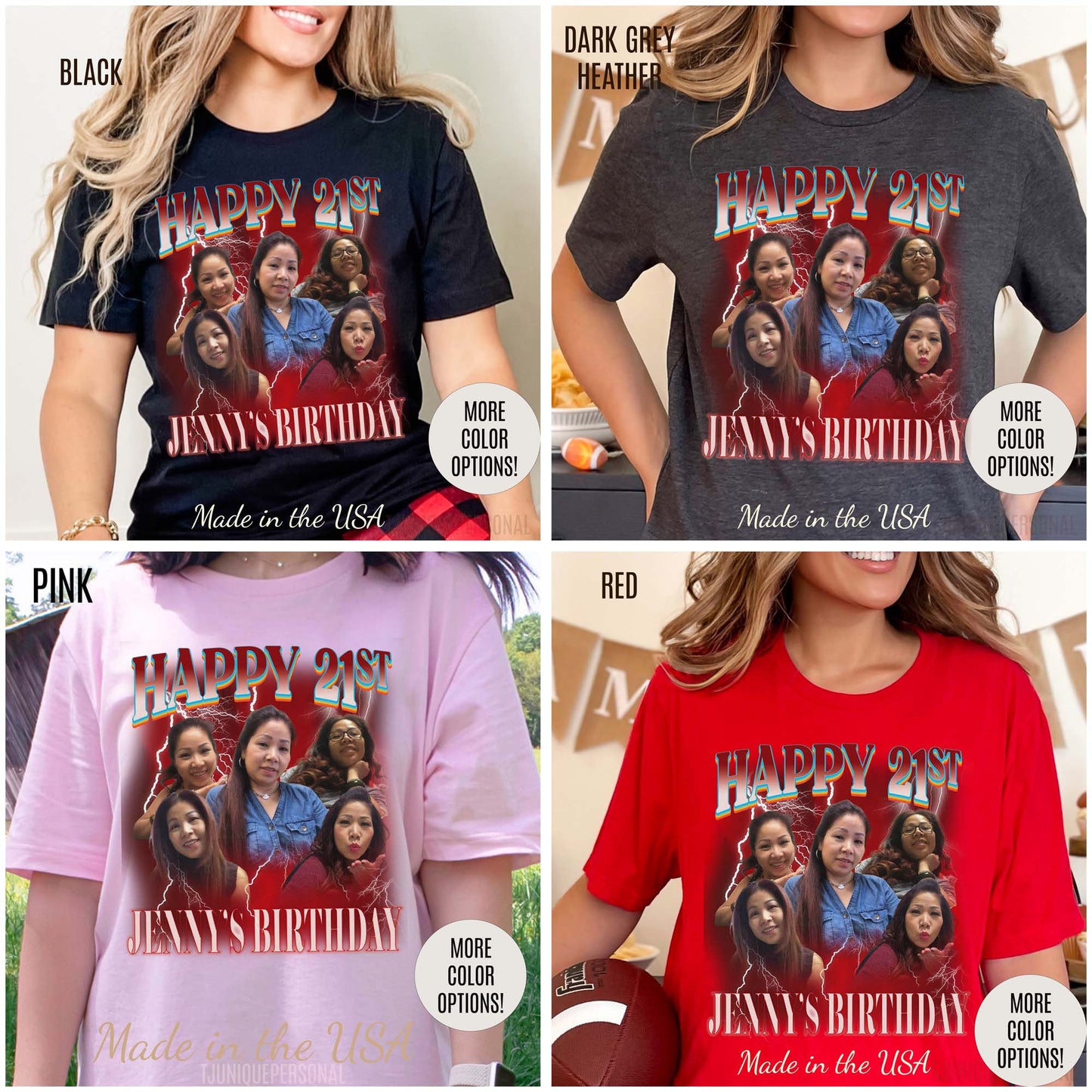 Custom 21st birthday shirt, Custom Bootleg Rap Tee 21st birthday gifts Vintage Graphic Tshirt, T1449