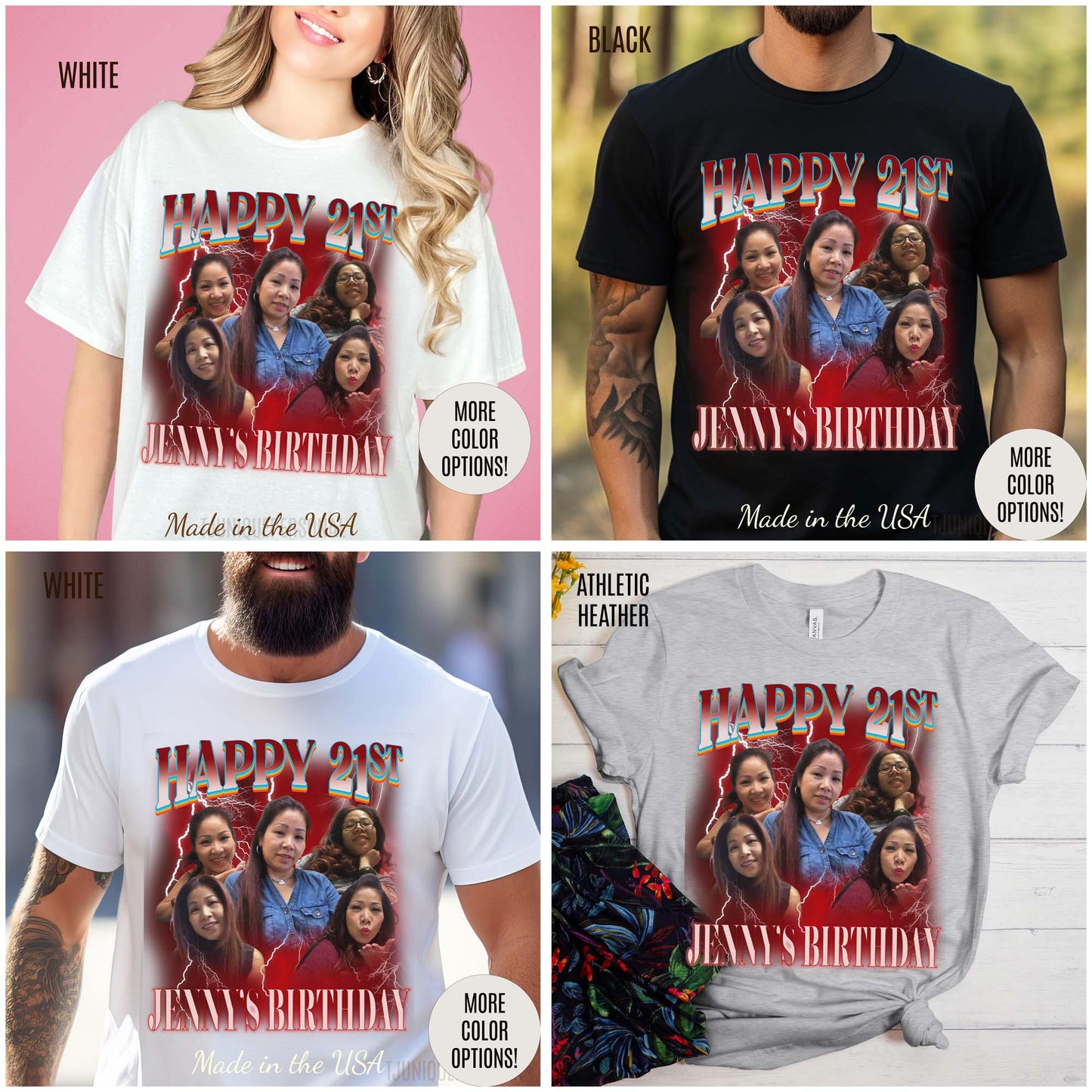 Custom 21st birthday shirt, Custom Bootleg Rap Tee 21st birthday gifts Vintage Graphic Tshirt, T1449
