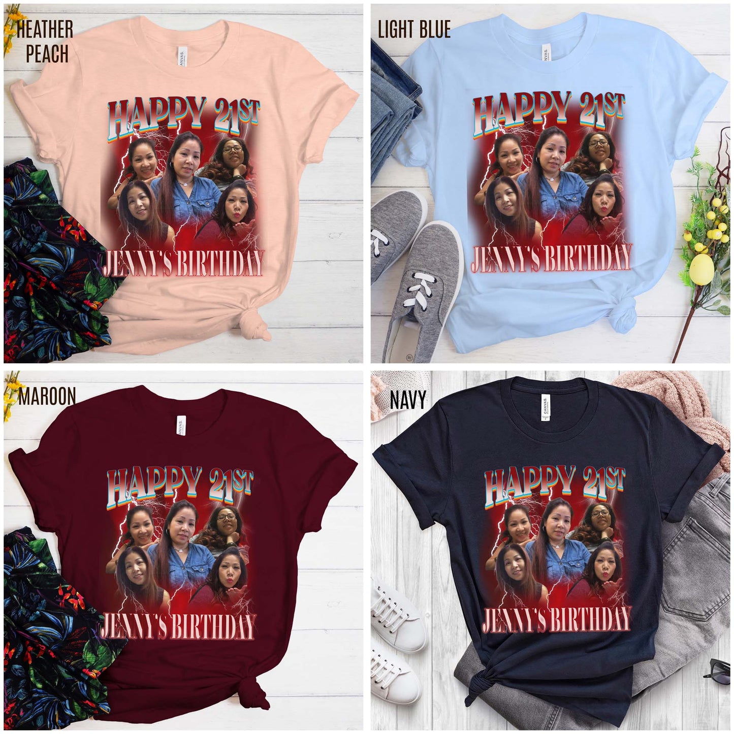Custom 21st birthday shirt, Custom Bootleg Rap Tee 21st birthday gifts Vintage Graphic Tshirt, T1449