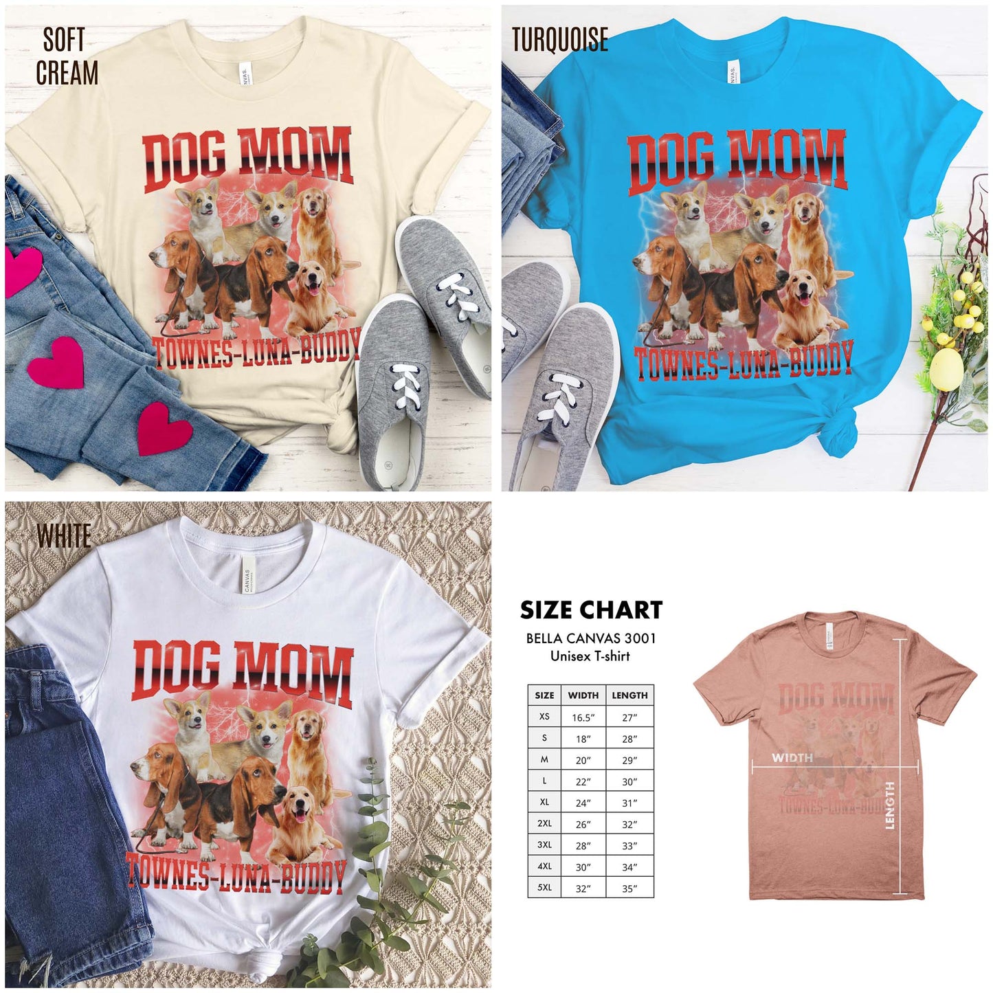 Custom Retro Dog Bootleg Shirt, Dog Mom Shirt, Dog Bootleg Retro 90's Tee, Custom Pet Photo, Custom Pet Portrait, Pet Lovers Gift, T1430