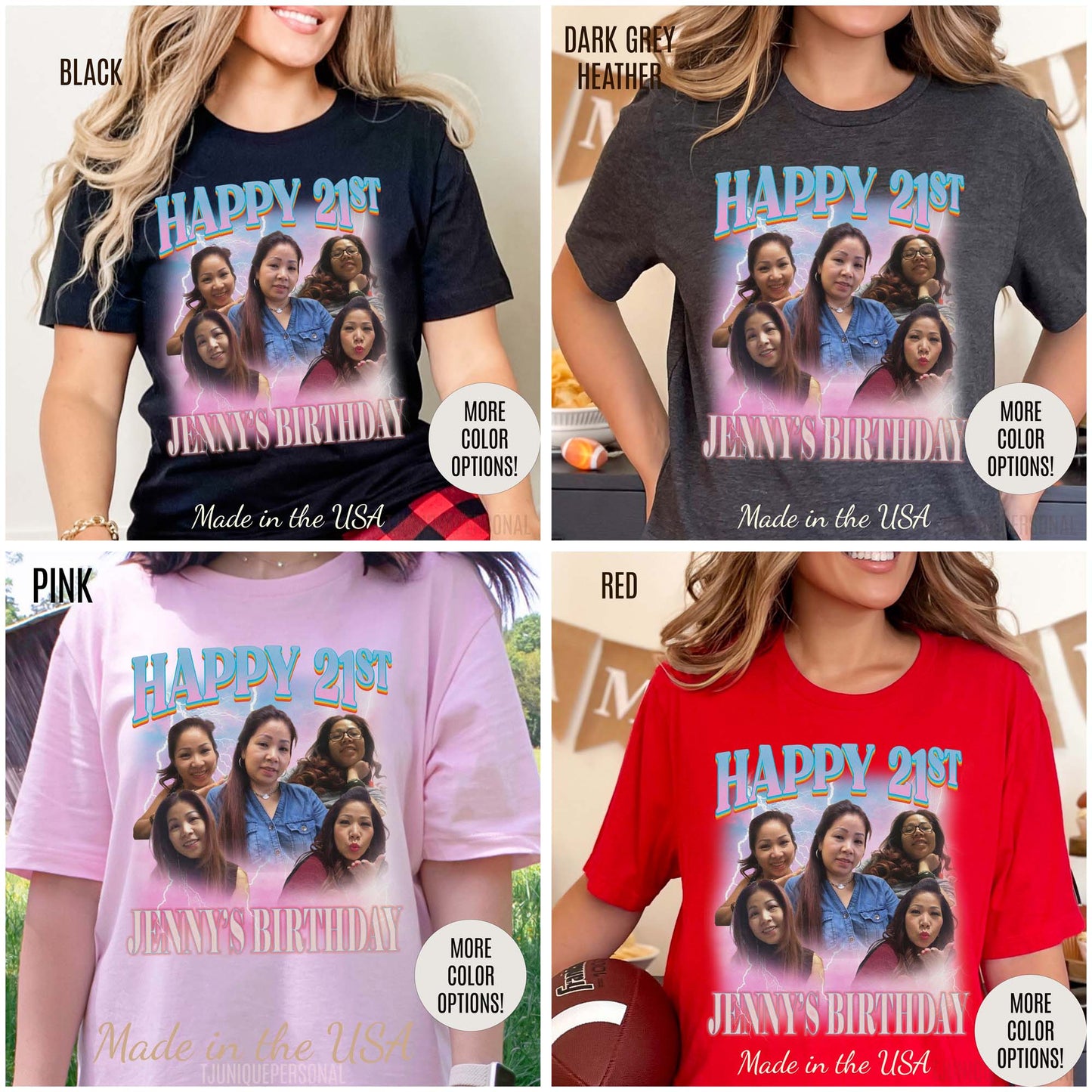 Custom 21st birthday shirt, Custom Bootleg Rap Tee 21st birthday gifts Vintage Graphic Tshirt, T1450