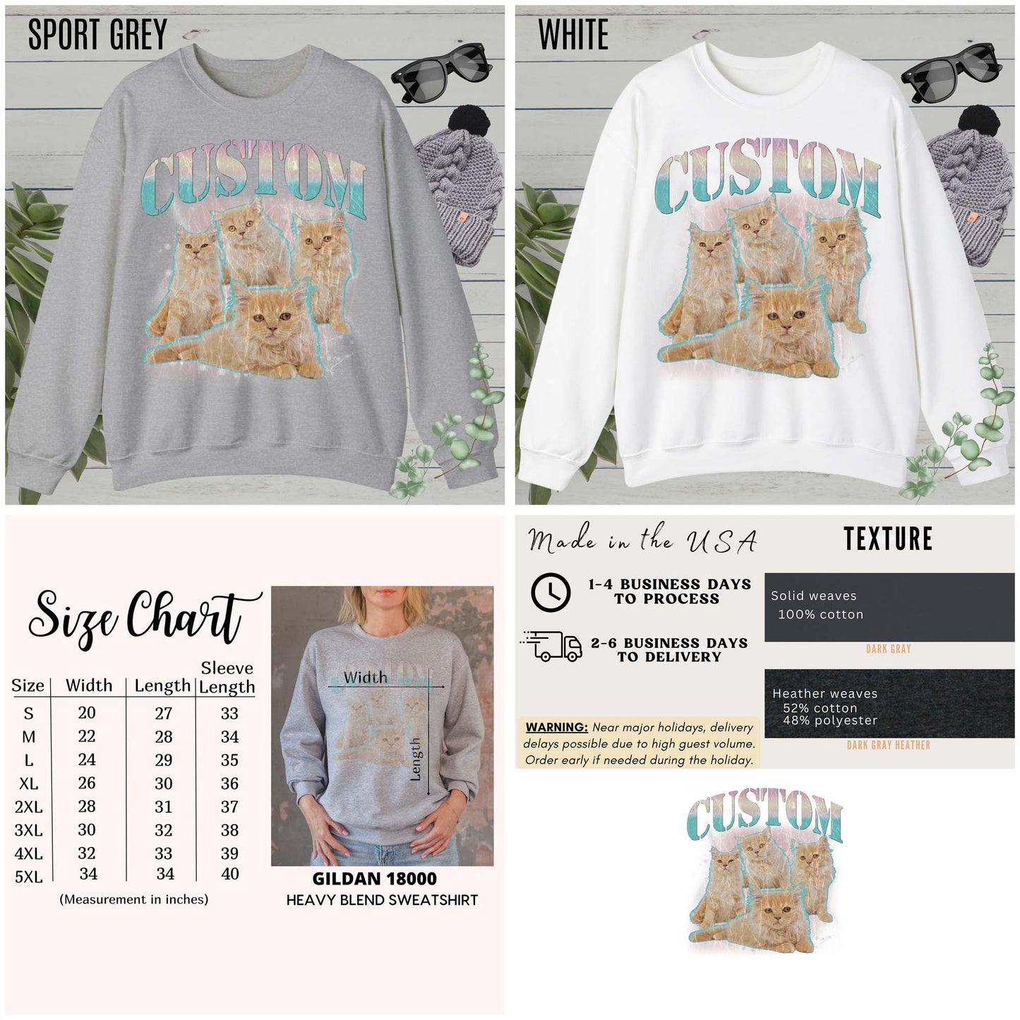 Retro Custom Cat Bootleg Tee, Custom Cat Sweatshirt, Custom Cat Lover Gift, Custom dog portrait, Vintage Funny Cat Sweatshirt, S1397