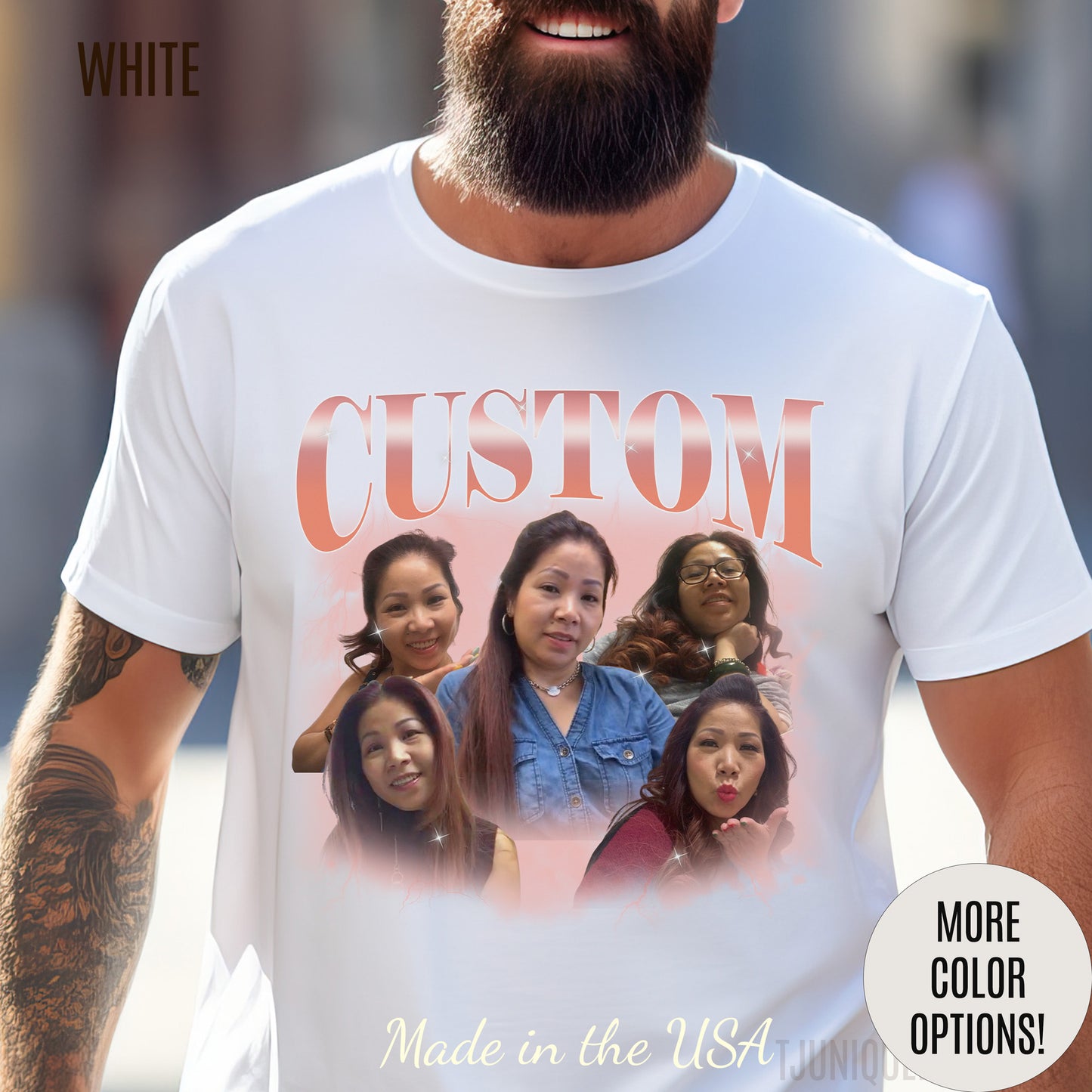 Custom Your Own Bootleg Tee, Retro Custom Bootleg Rap Tee, Custom Your Photo, Insert Your Design, Vintage Graphic 90s Tshirt, T1389