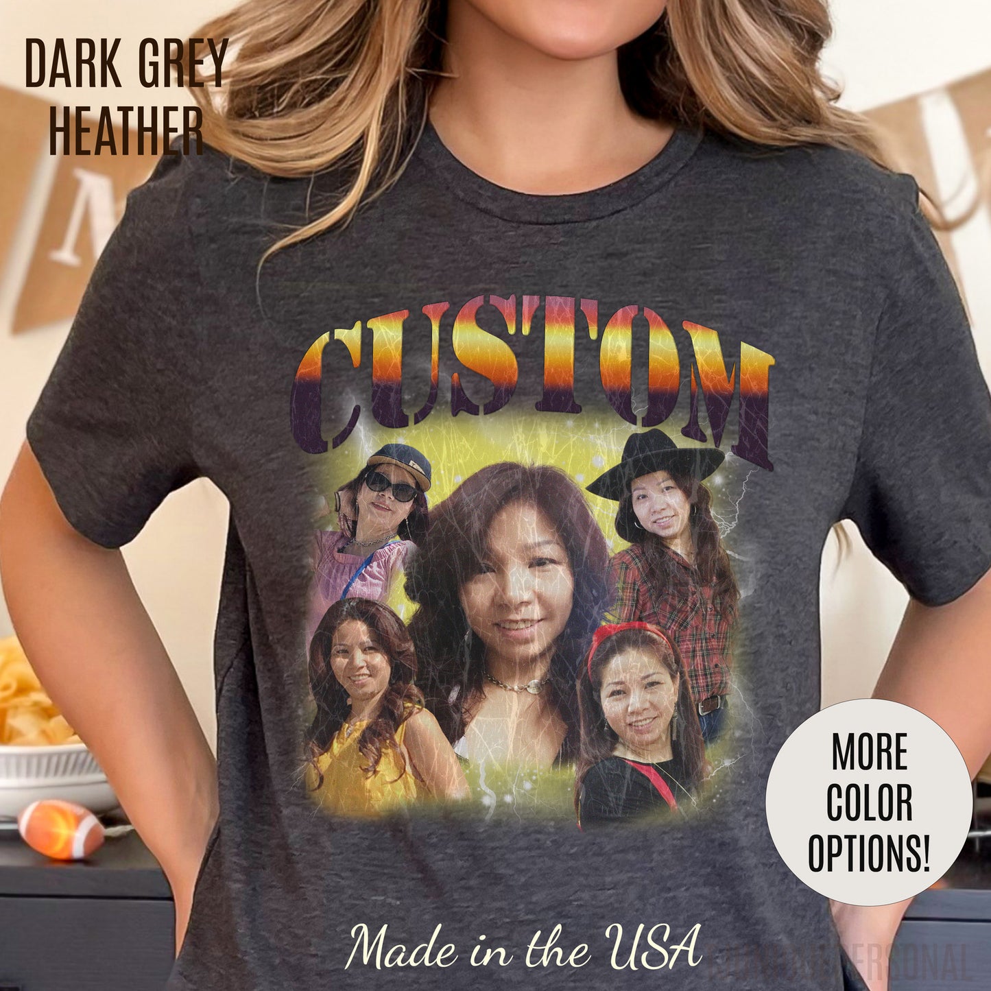 Retro Custom Bootleg Rap Tee, Custom Cat Shirt, Custom Cat Lover Gift, Custom Retro Portrait Shirt, Vintage Funny Bootleg Shirt, T1398