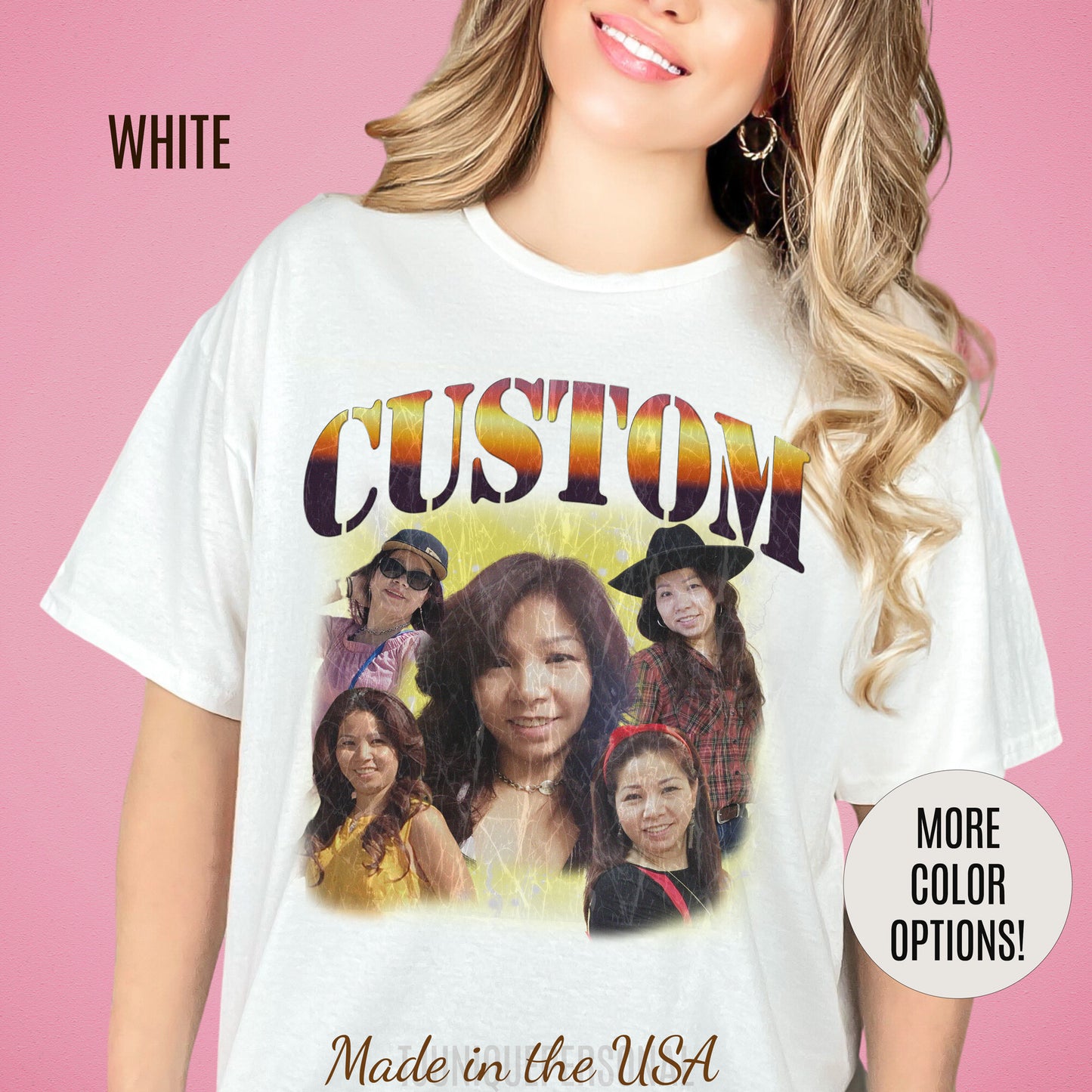 Retro Custom Bootleg Rap Tee, Custom Cat Shirt, Custom Cat Lover Gift, Custom Retro Portrait Shirt, Vintage Funny Bootleg Shirt, T1398