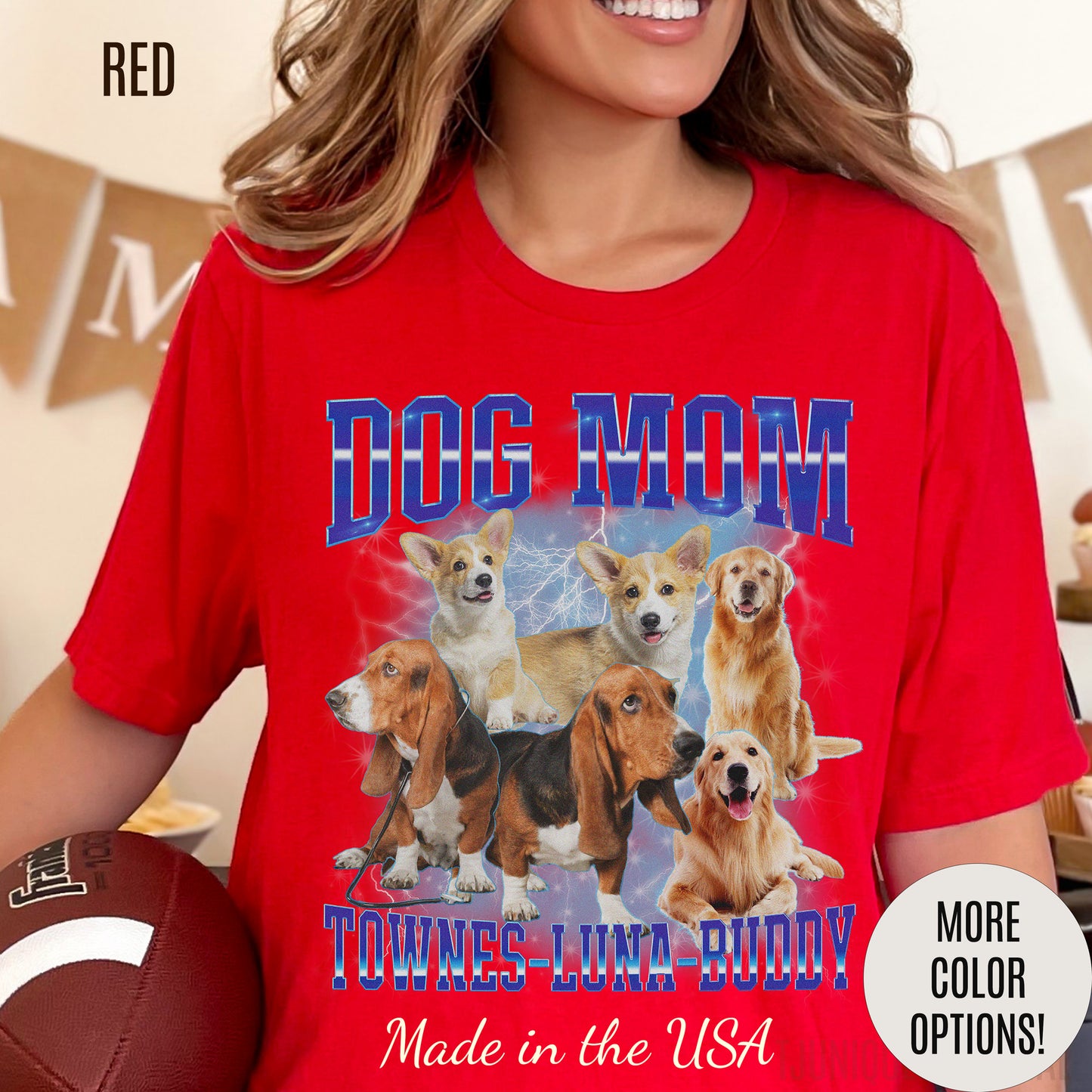 Custom Retro Dog Bootleg Shirt, Dog Mom Shirt, Dog Bootleg Retro 90's Tee, Custom Pet Photo, Custom Pet Portrait, Pet Lovers Gift, T1428