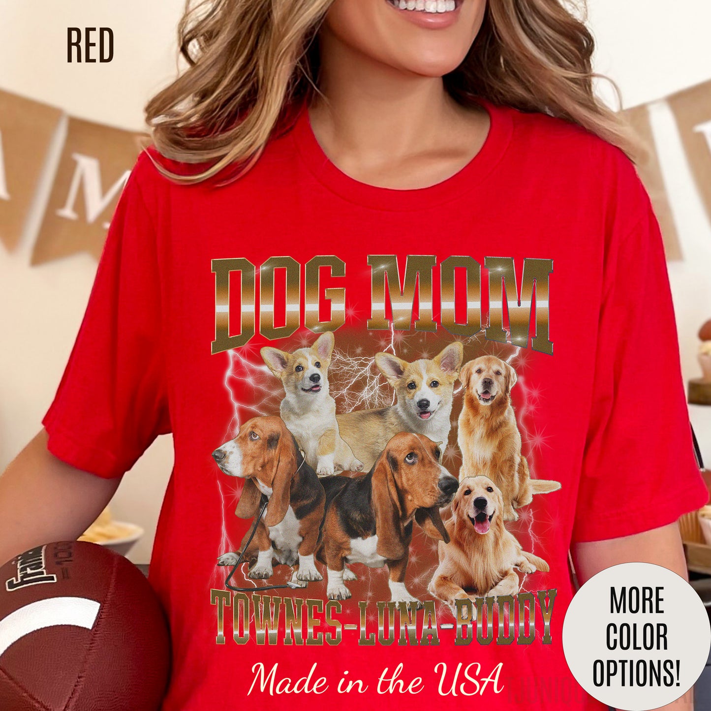Custom Retro Dog Bootleg Shirt, Dog Mom Shirt, Dog Bootleg Retro 90's Tee, Custom Pet Photo, Custom Pet Portrait, Pet Lovers Gift, T1432
