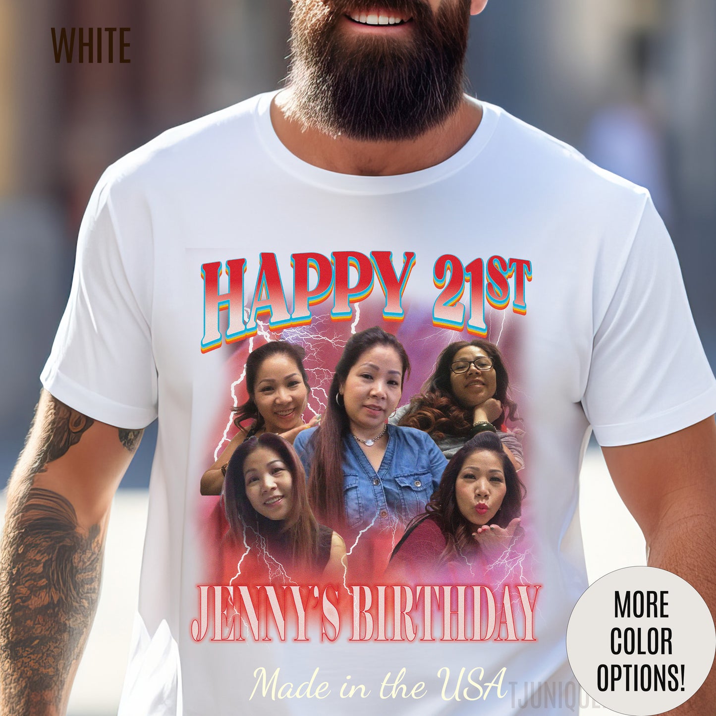 Custom 21st birthday shirt, Custom Bootleg Rap Tee 21st birthday gifts Vintage Graphic Tshirt, T1447