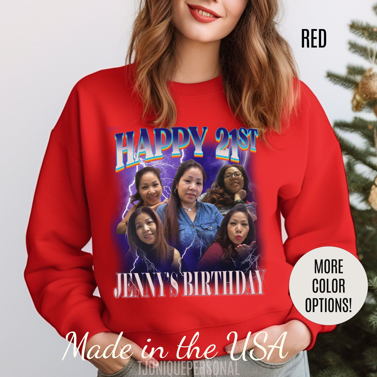 Custom 21st birthday sweatshirt, Custom Bootleg Rap sweatshirt, 21st birthday gifts, Vintage Graphic Sweatshirt, 18th birthday gift, S1448