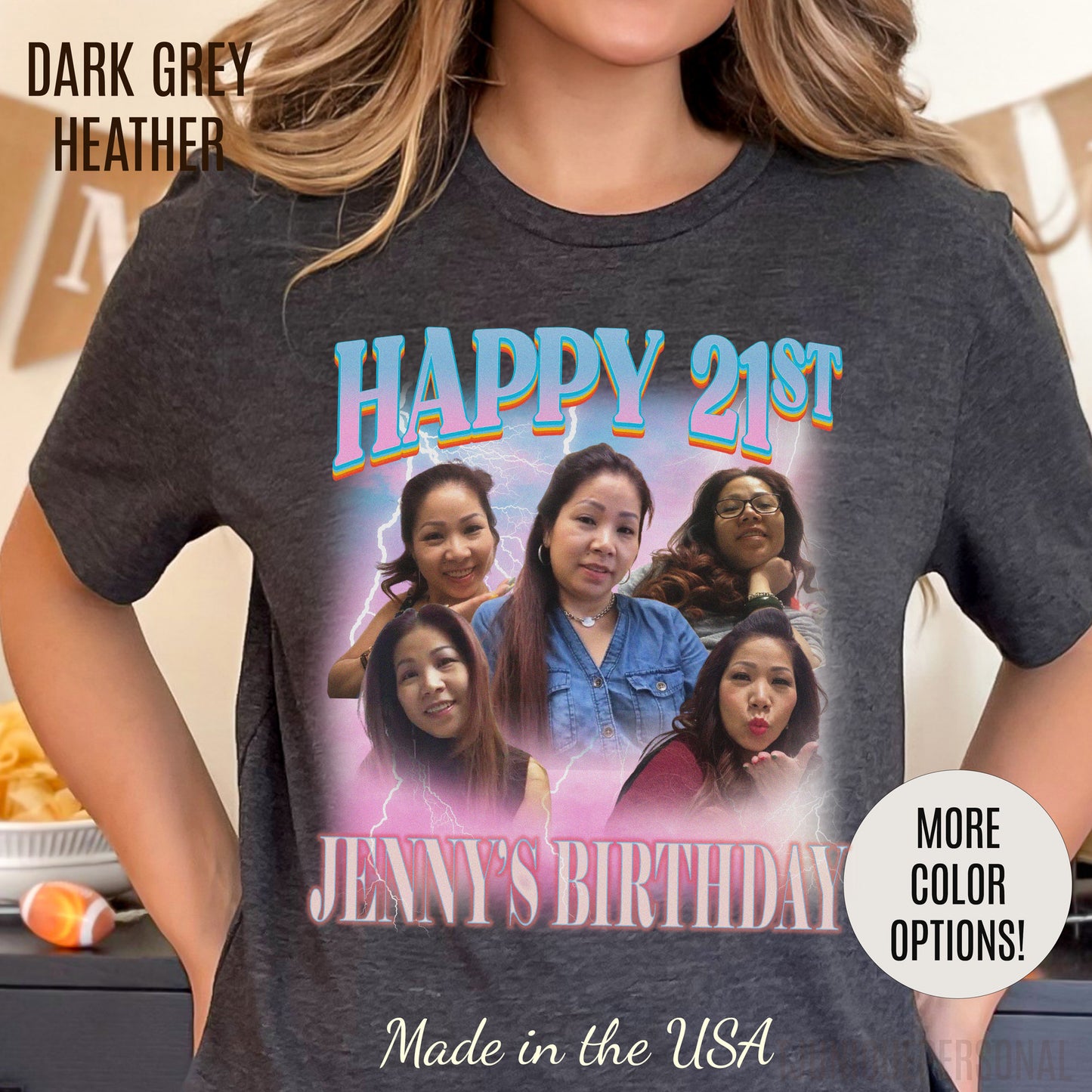 Custom 21st birthday shirt, Custom Bootleg Rap Tee 21st birthday gifts Vintage Graphic Tshirt, T1450