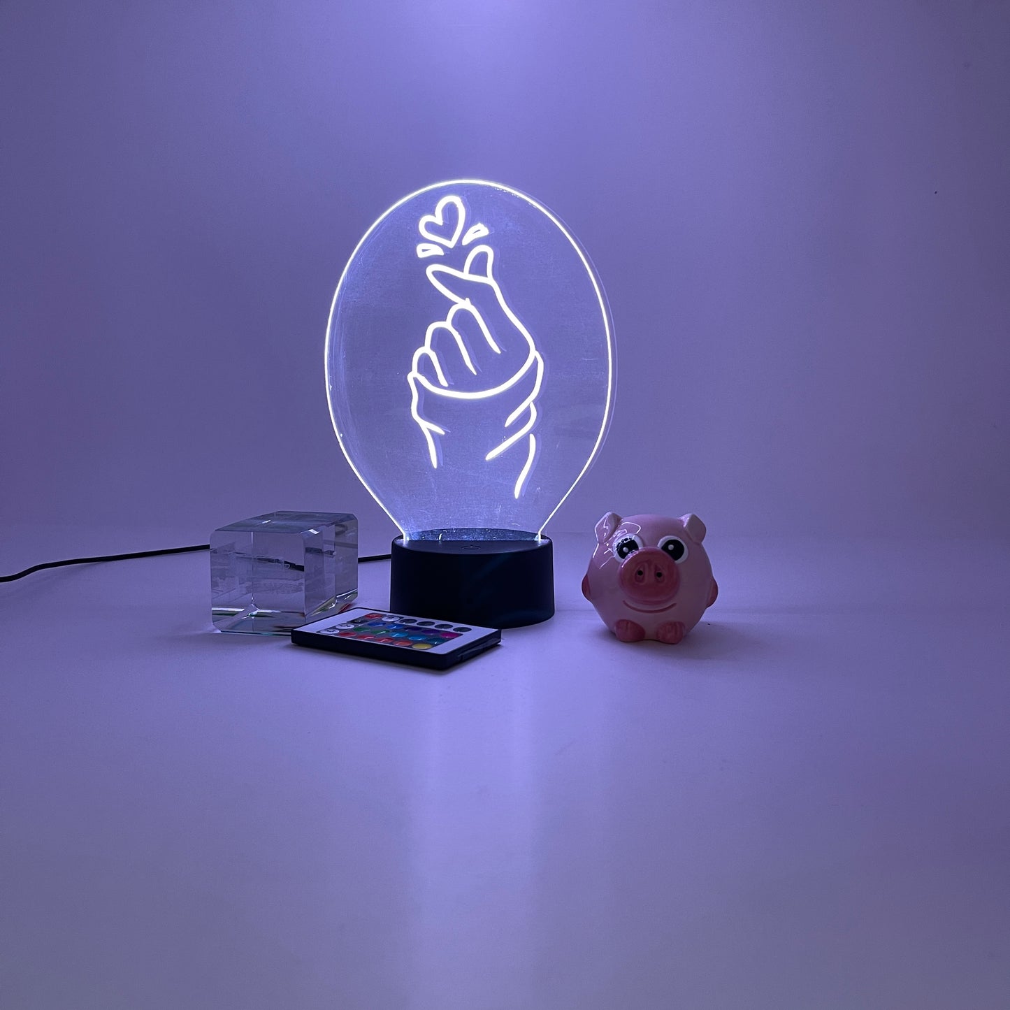 Personalized gifts Korean finger Night Light