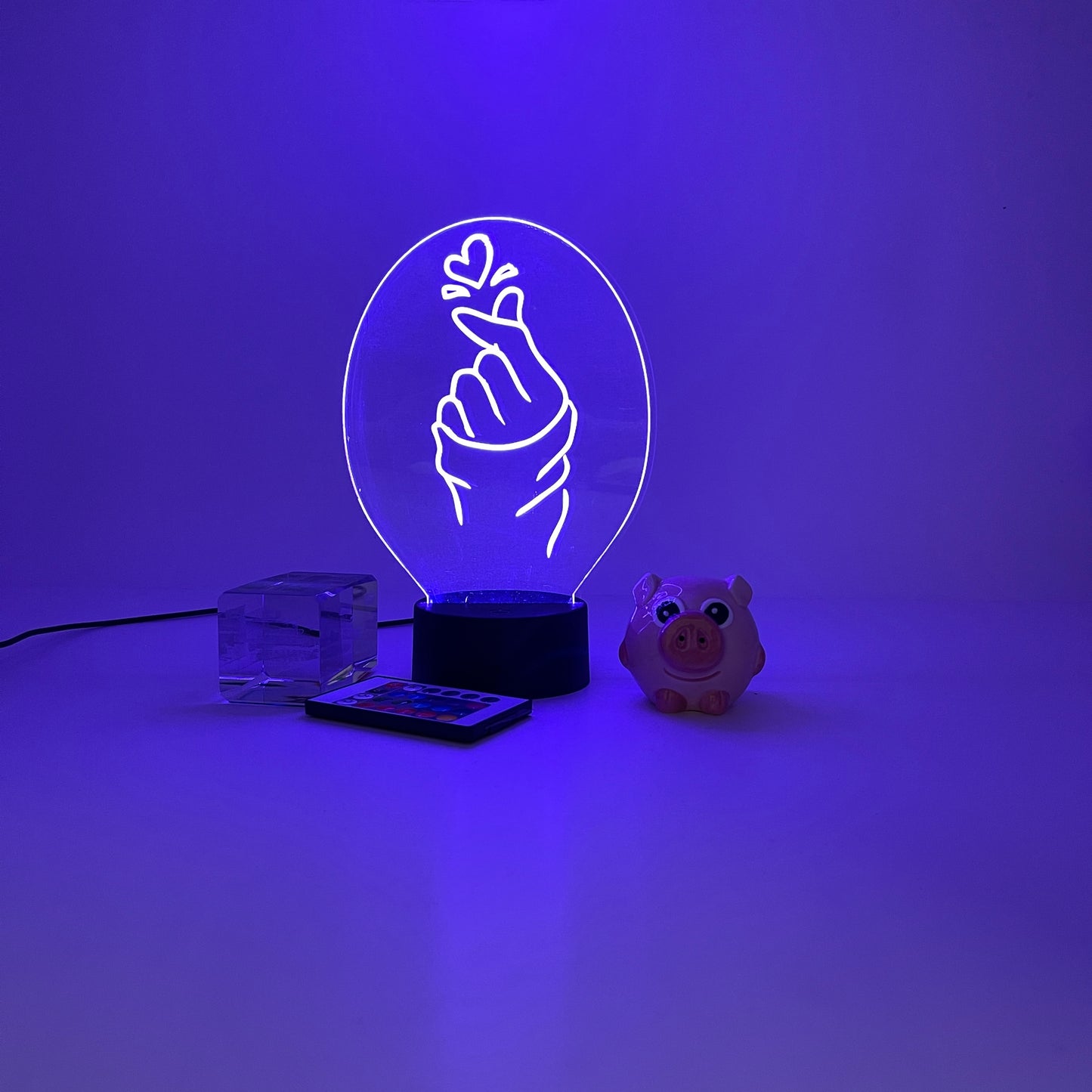 Personalized gifts Korean finger Night Light