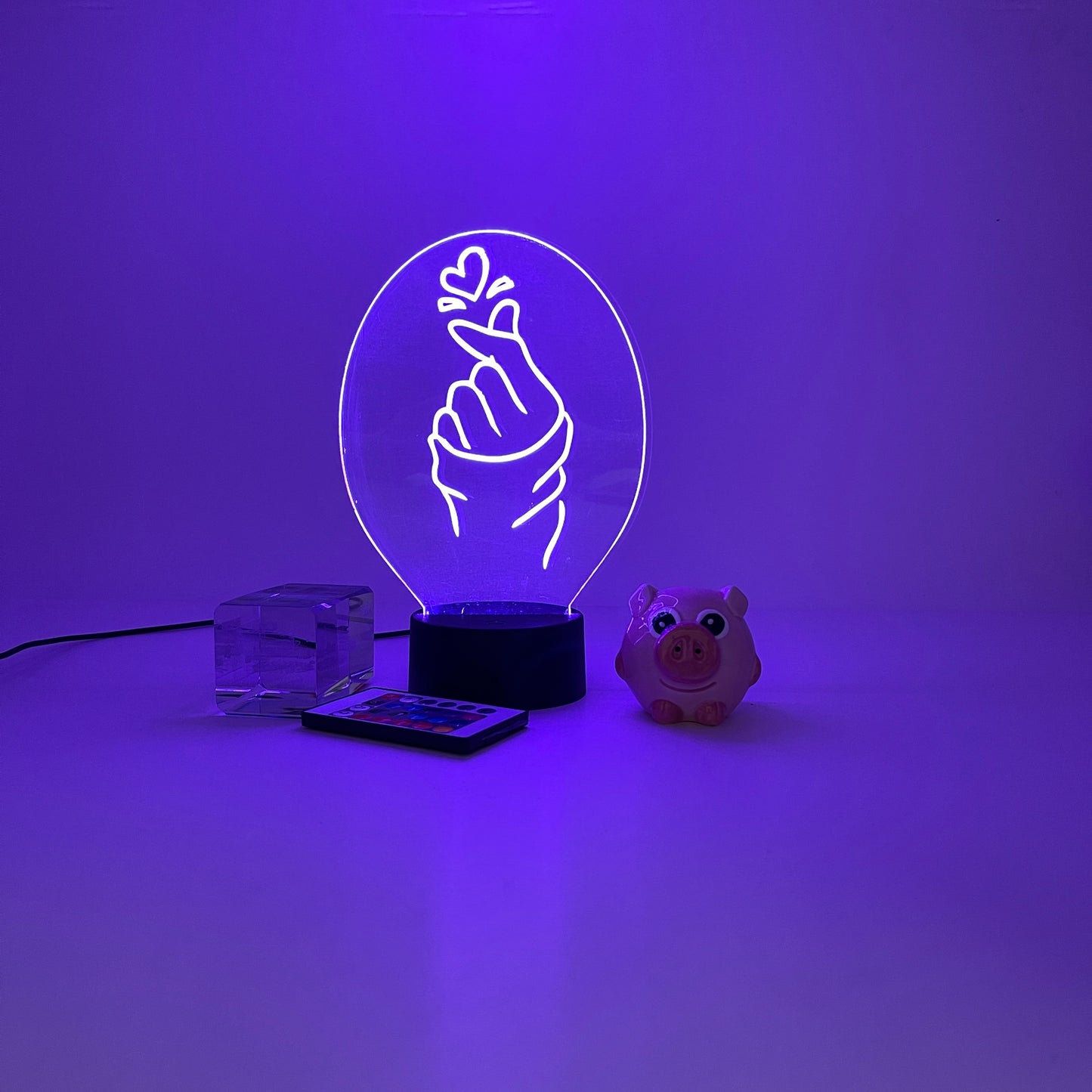 Personalized gifts Korean finger Night Light