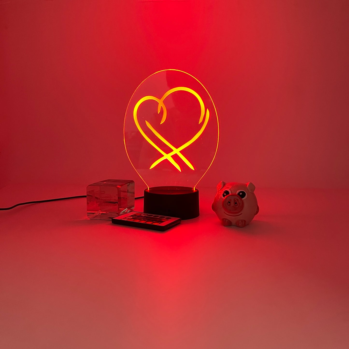 Personalized gifts heart logo BTS Night Light