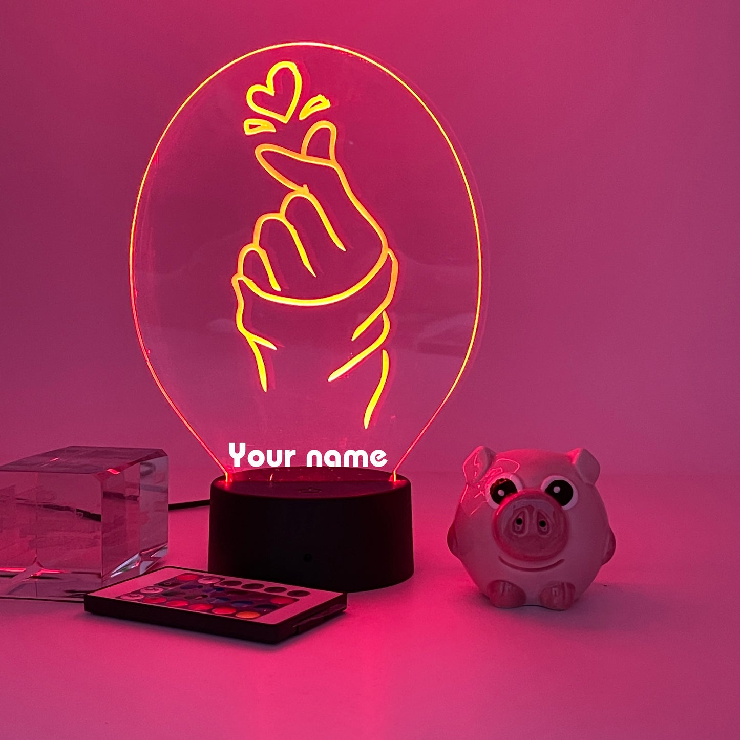 Personalized gifts Korean finger Night Light
