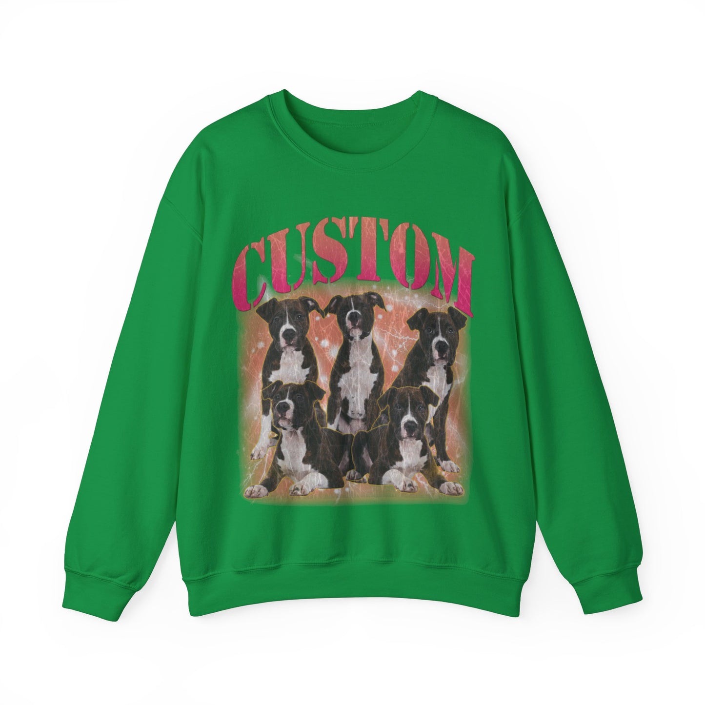 Retro Custom Your Own Bootleg Tee, Custom Cat Bootleg Tee, Custom Dog Bootleg Tee Custom dog portrait, Vintage Graphic 90s Sweatshirt, S1393