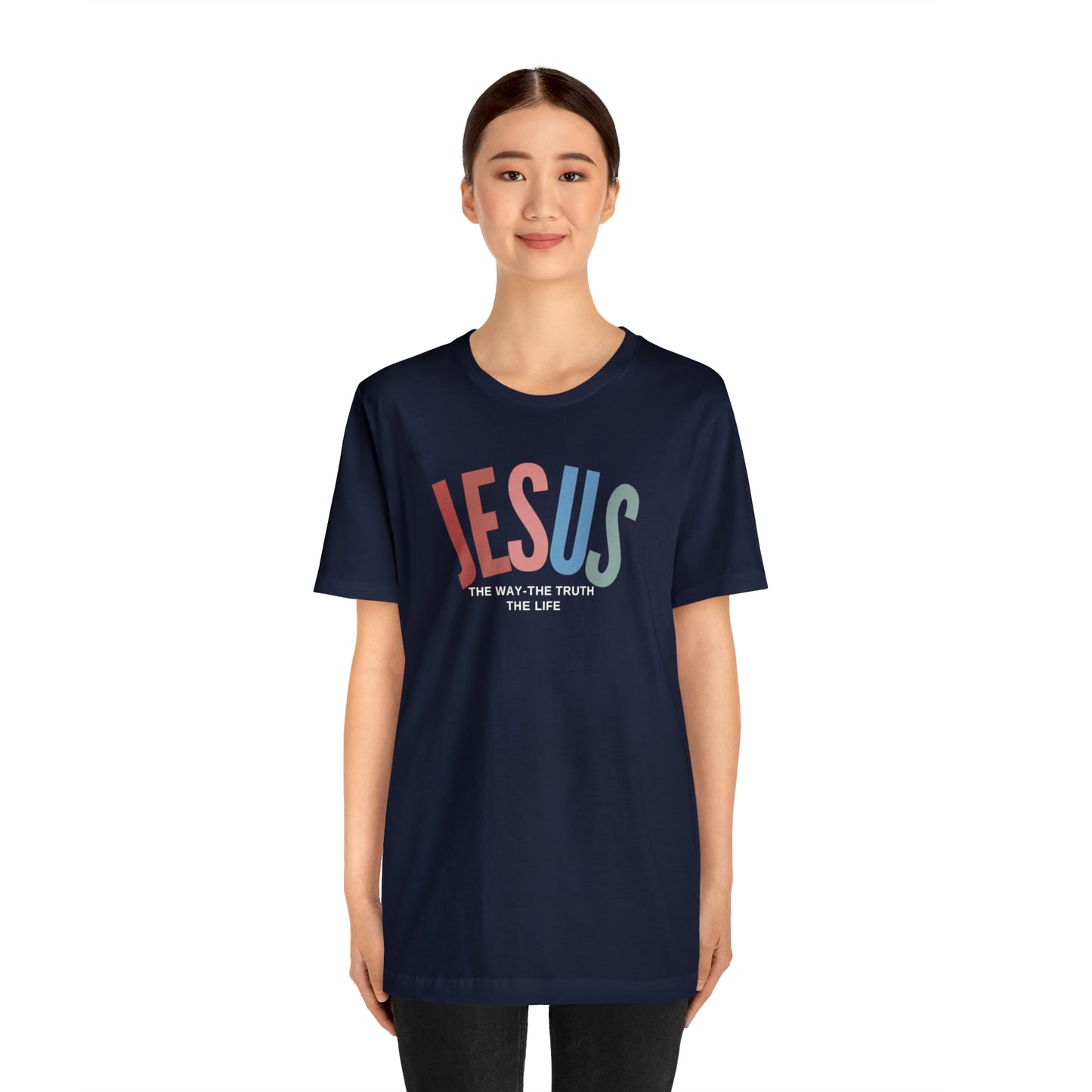 Jesus Tee for Christian Apparel, Jesus The Way The Truth The Life Shirt, Retro Christian Tshirt, T354