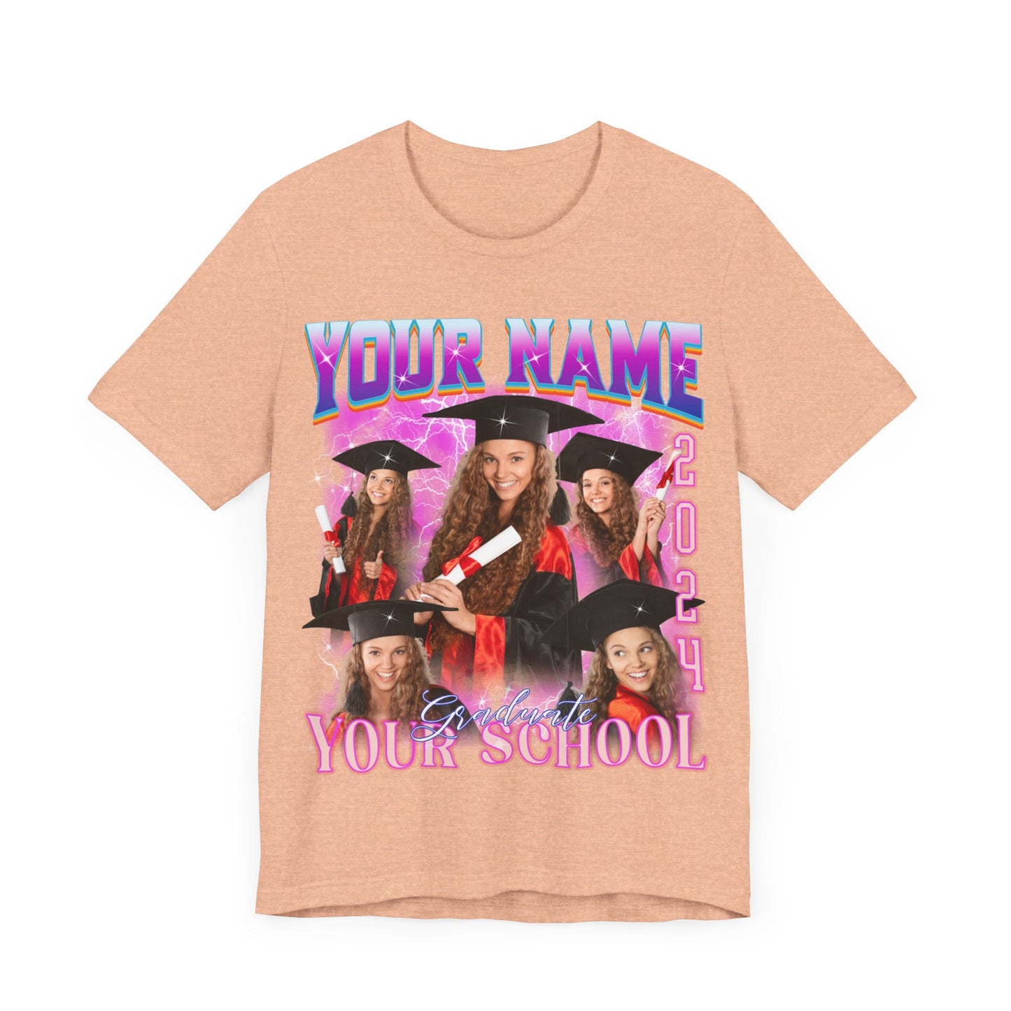 Graduation Party Shirt, Custom Bootleg Rap Tee For Graduation, Custom Graduation Shirt, Custom Photo Graduate Shirt, Senior T-Shirt, T1634