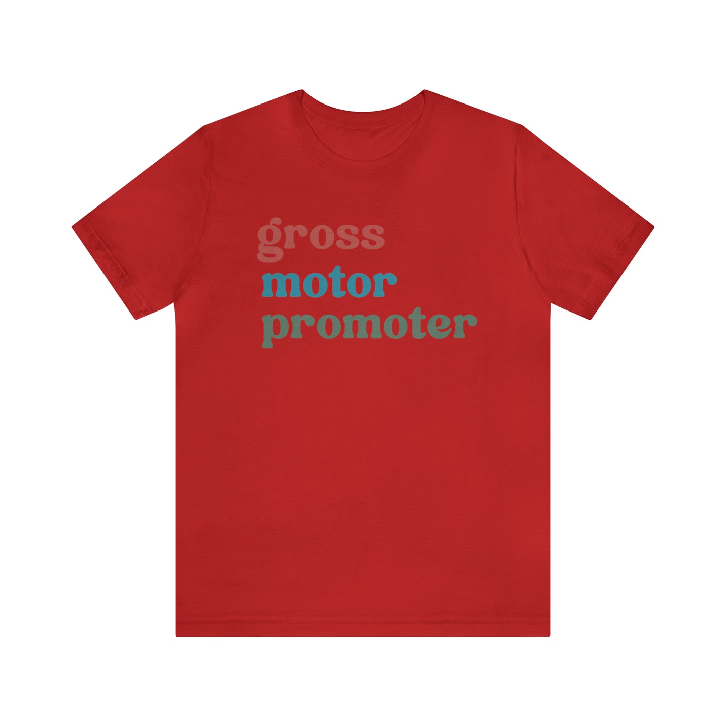 Gross Motor Promoter Shirt, Physical Therapy Graduate, Physical Therapy Shirt, Physical Therapist Shirt for Women, T567