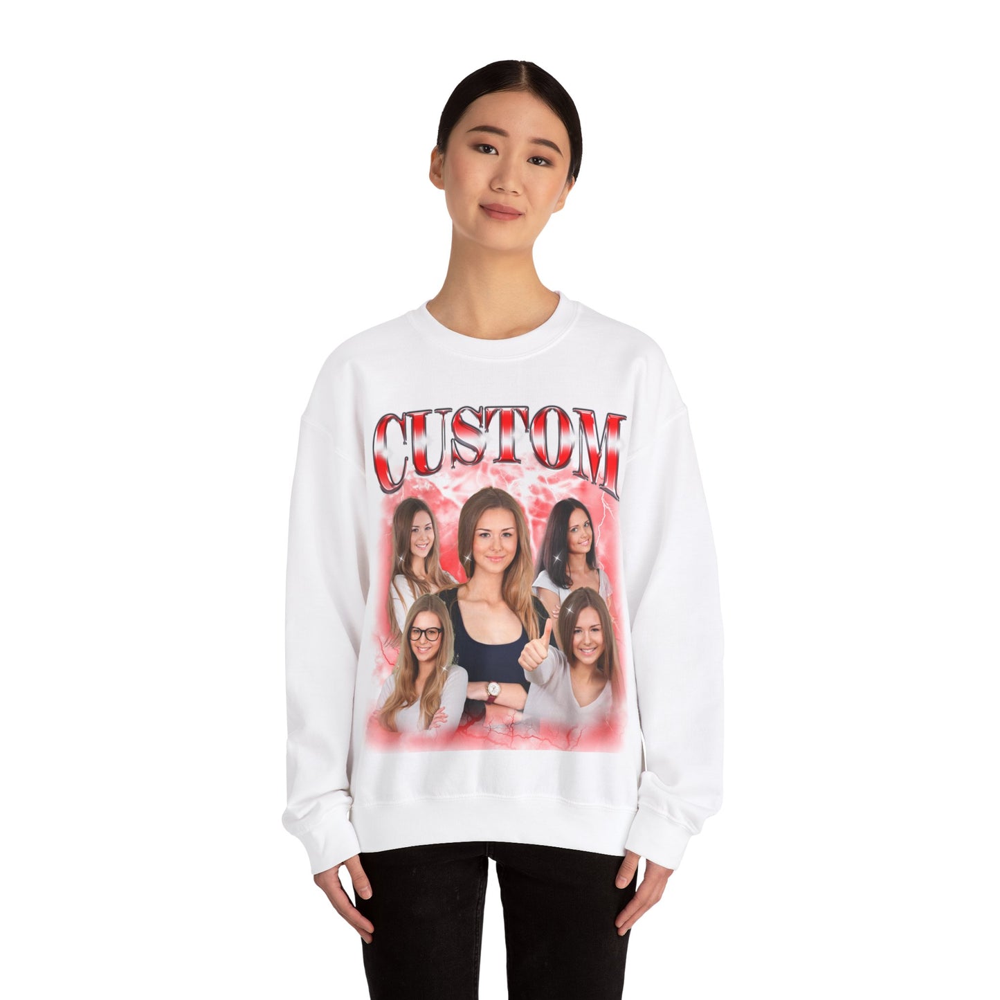 Custom Bootleg Rap Sweatshirt with Face Photo Vintage Sweatshirt, Bachelorette Surprise Sweatshirt, Birthday Gift Sweatshirt, S1596
