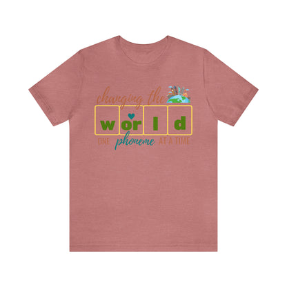 Changing the World One Phoneme at a Time, Science of Reading Shirt, Orthographic Mapping, I Teach Kids to Read Shirt, T241