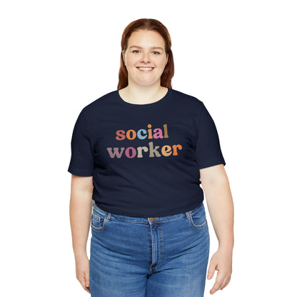 Retro Social Worker Shirt, Social Worker T-shirt for Women, School Social Worker Shirt, Social Worker Gift, T459